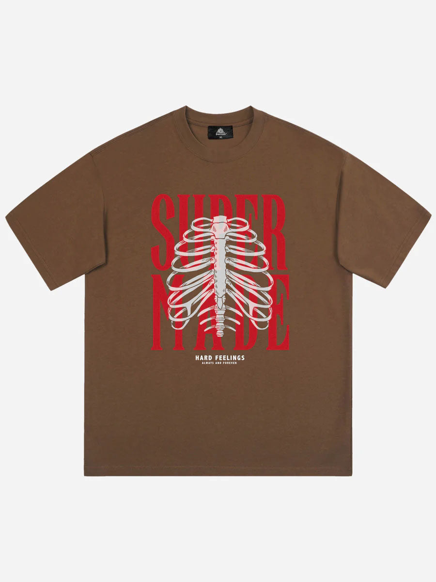 Skull Printed Logo Design T-Shirt