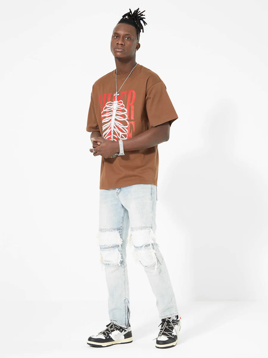 Skull Printed Logo Design T-Shirt