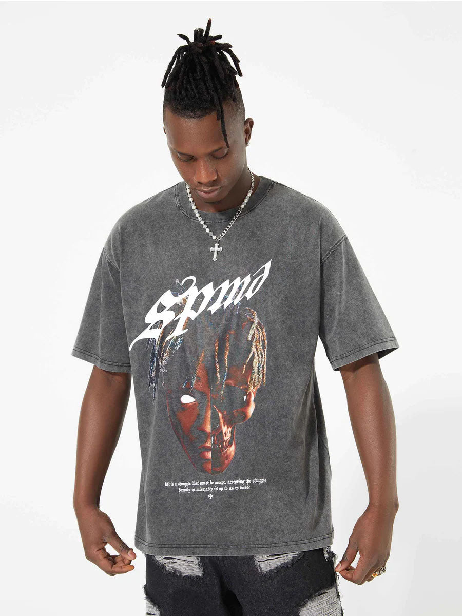 Skull Rapper Printed T-Shirt