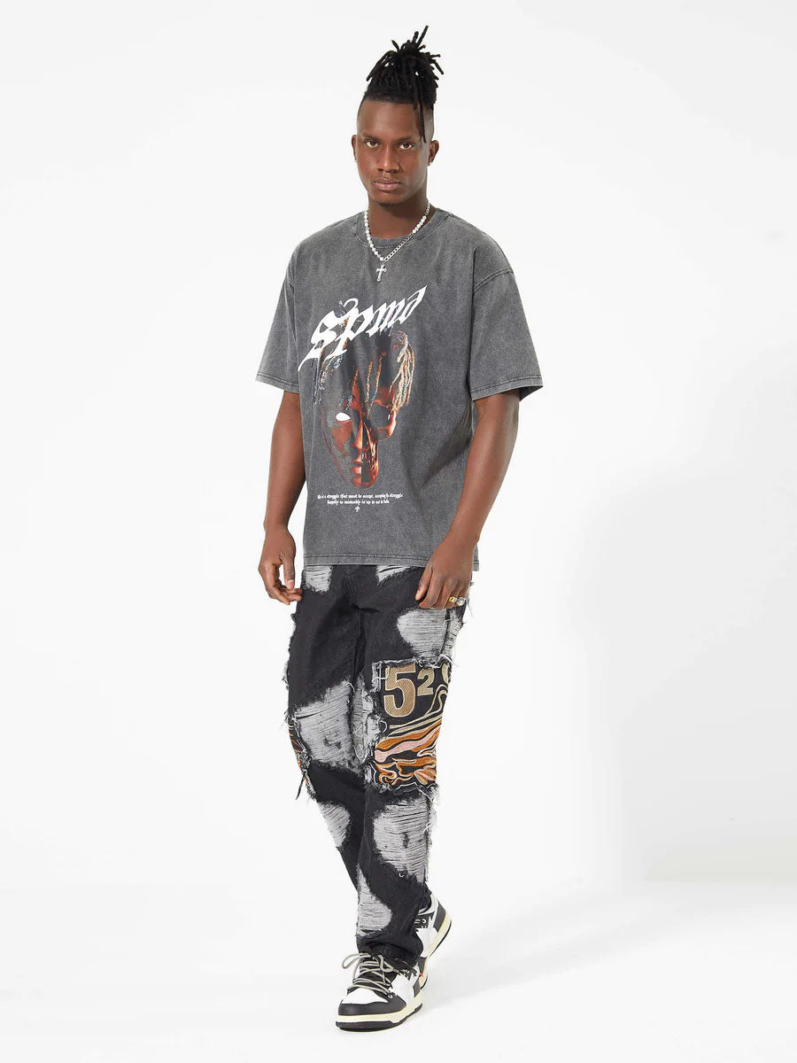 Skull Rapper Printed T-Shirt