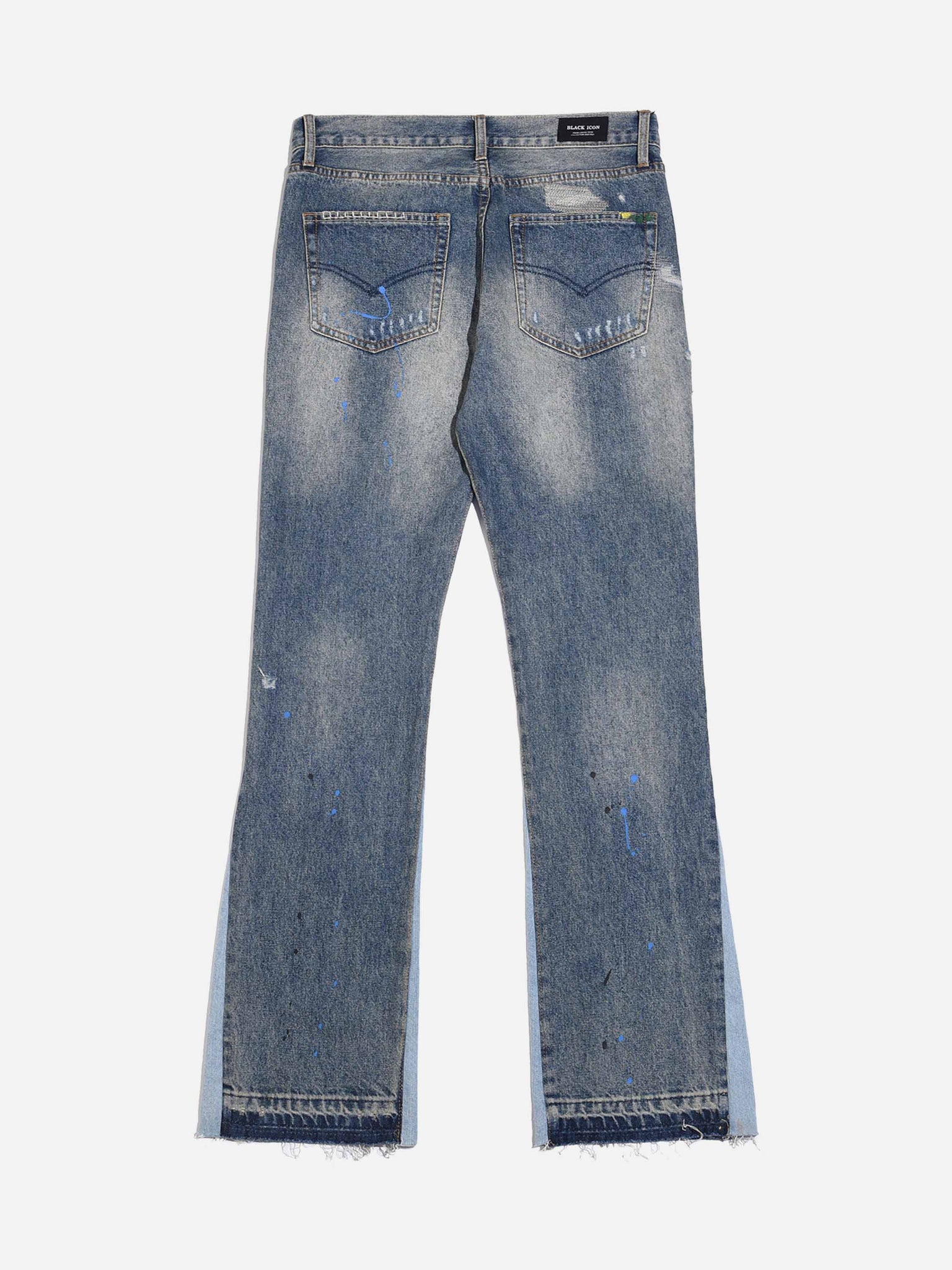 The Supermade Splashing Ink Patchwork Jeans