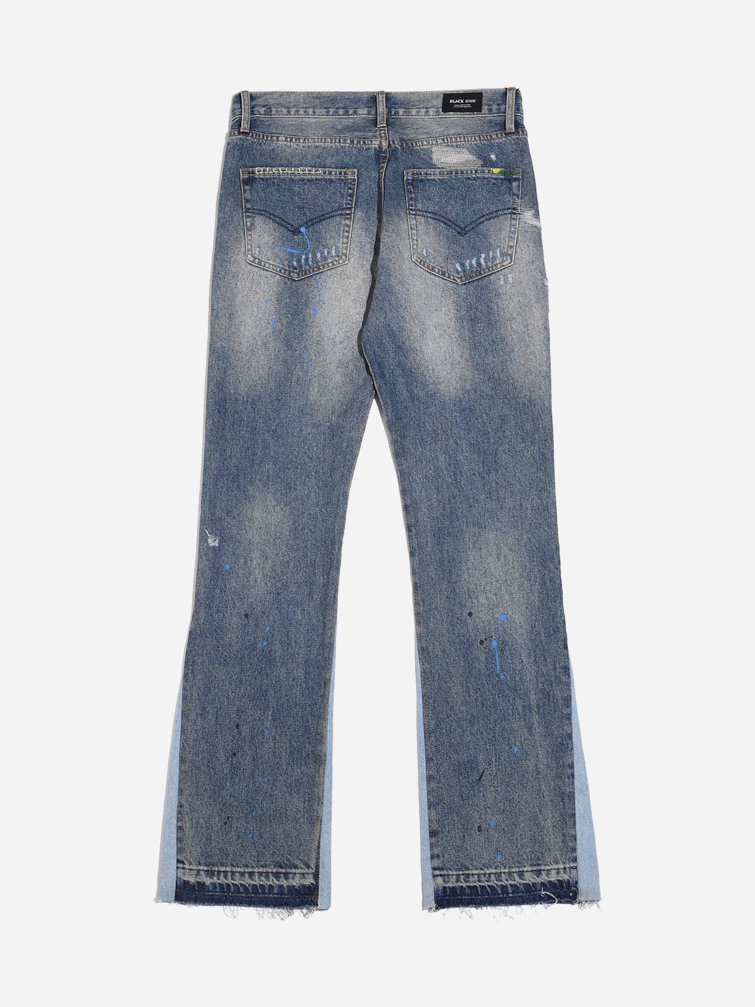 Thesupermade Splashing Ink Patchwork Jeans
