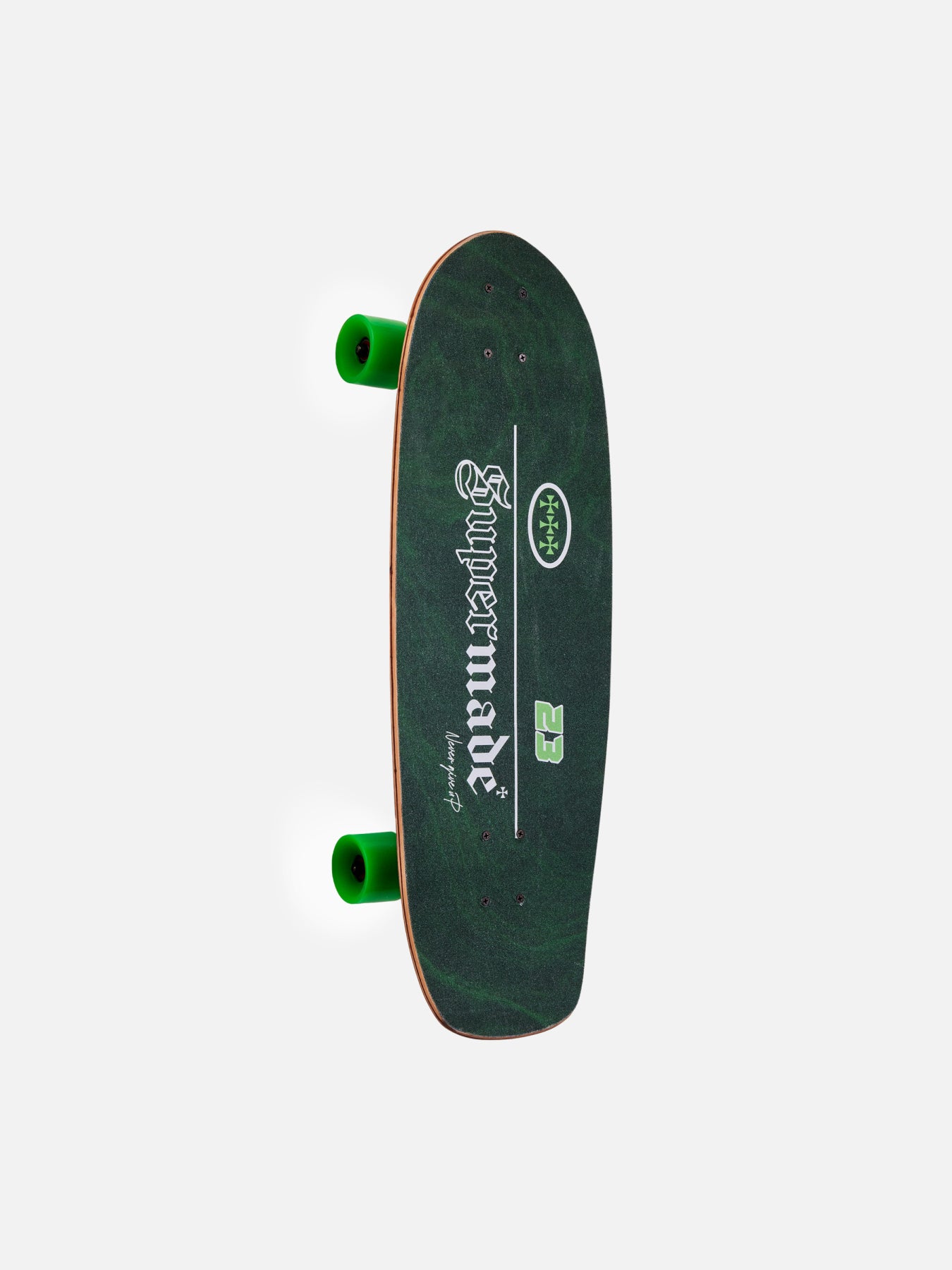 Thesupermade Green Checkerboard Logo Skateboard