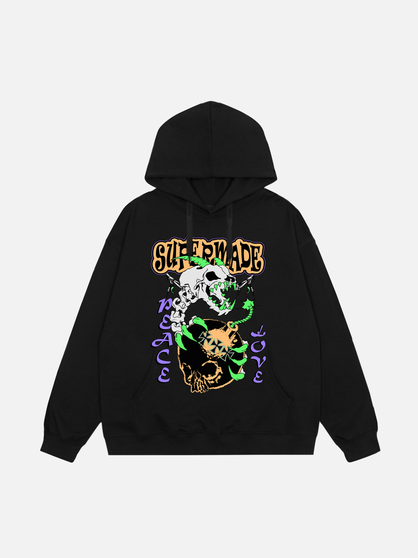 Thesupermade Dragon Skull Bomb Hoodie - 1734