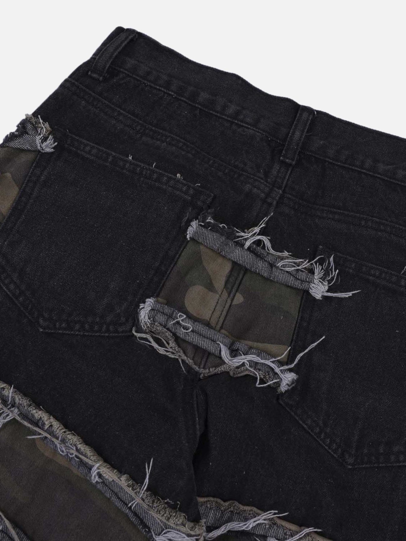 The Supermade High Street Spliced Cat Whisker Pocket Jeans