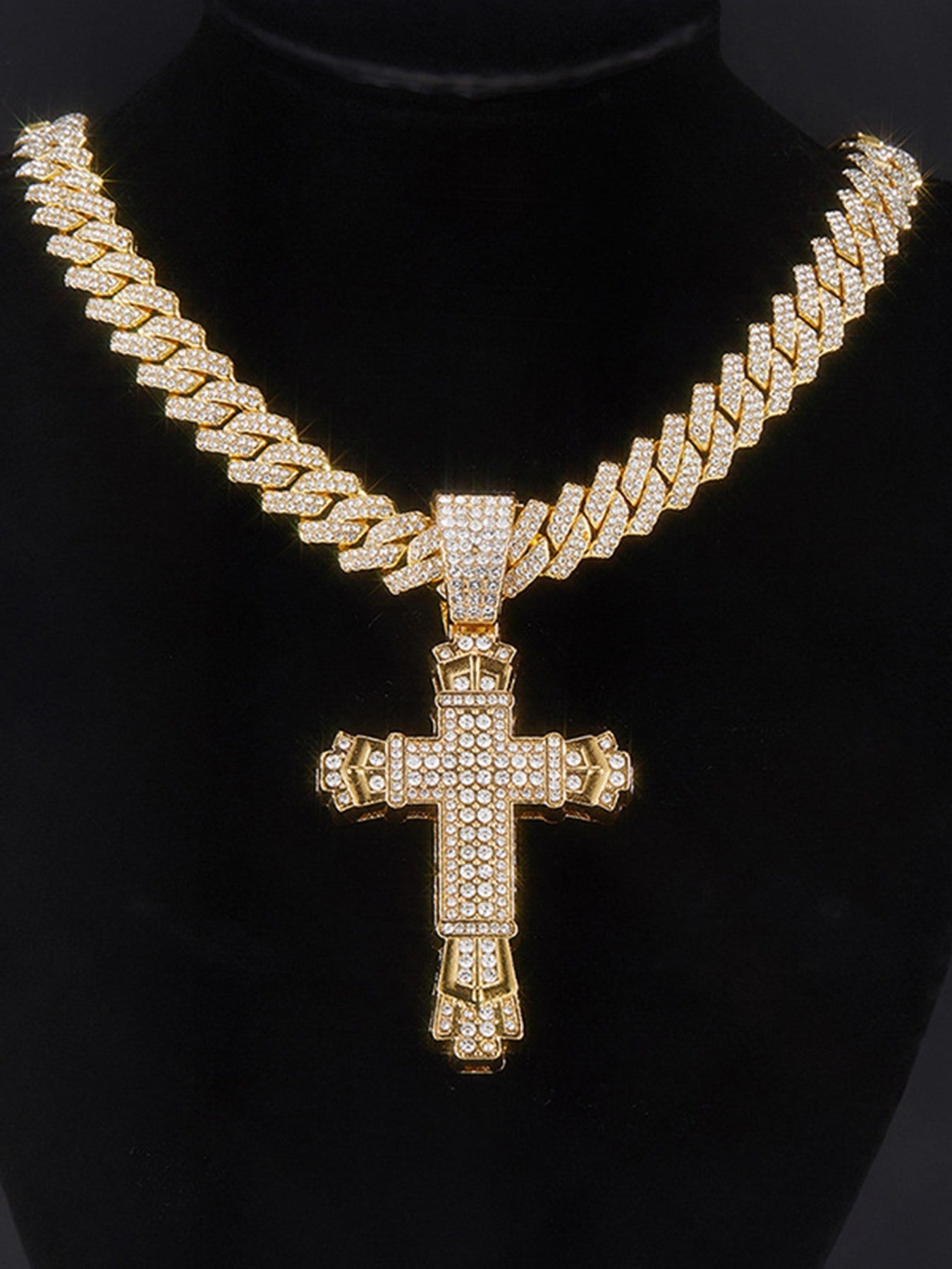 The Supermade Diamond Large Cross Necklace