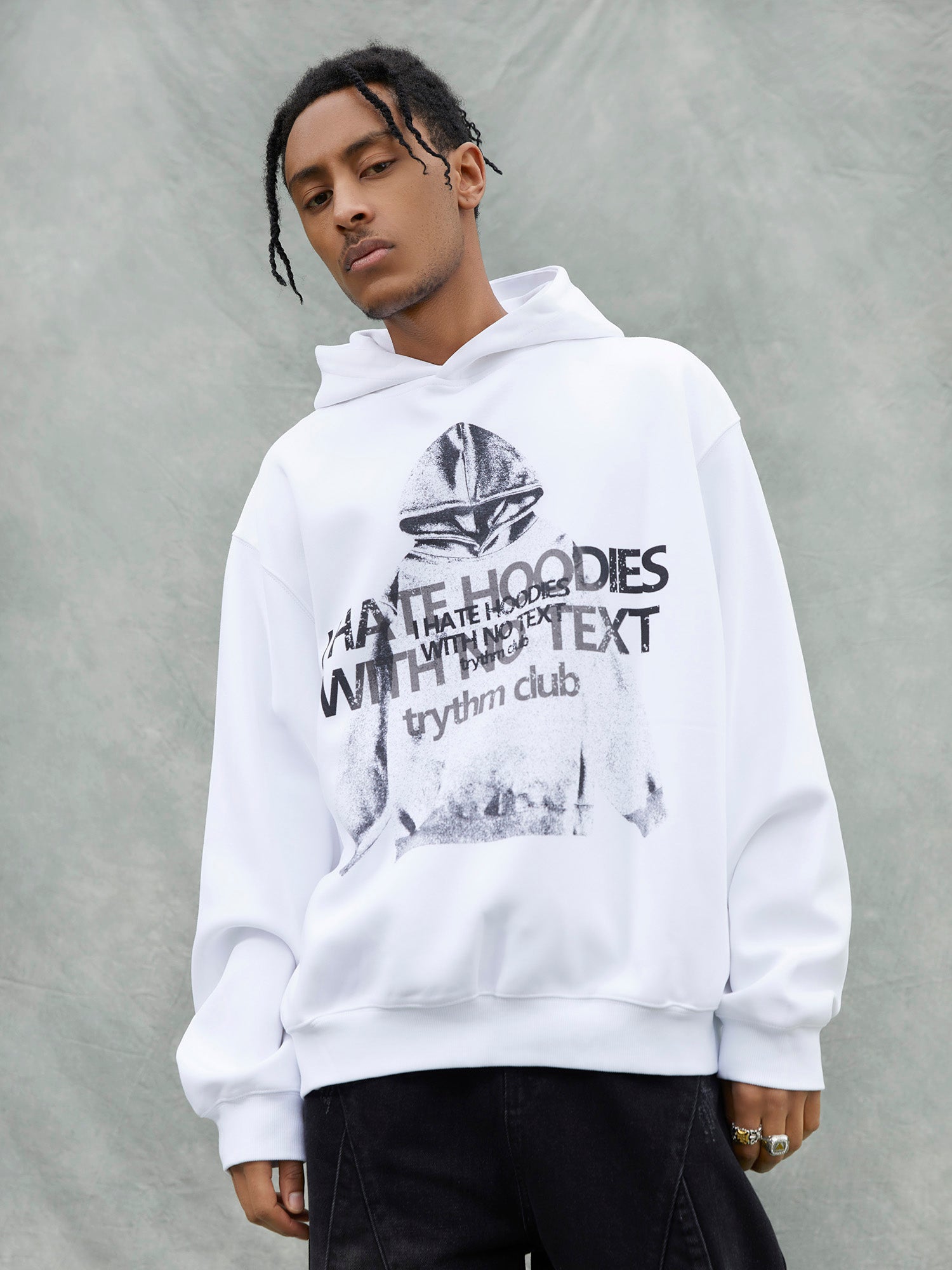 Thesupermade Fun Lettering Double Print Hoodie - 1964