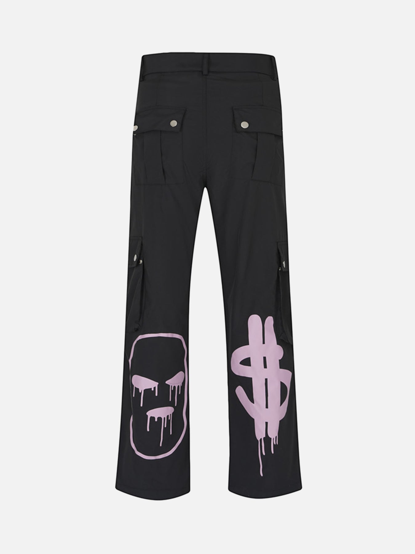 Thesupermade Letter Print Casual Work Pants