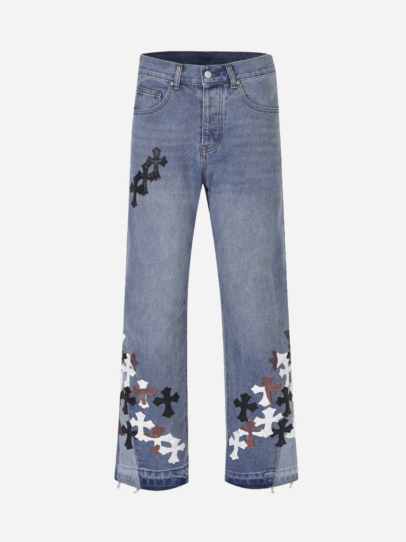 The Supermade Embroidered Straight Leg Jeans