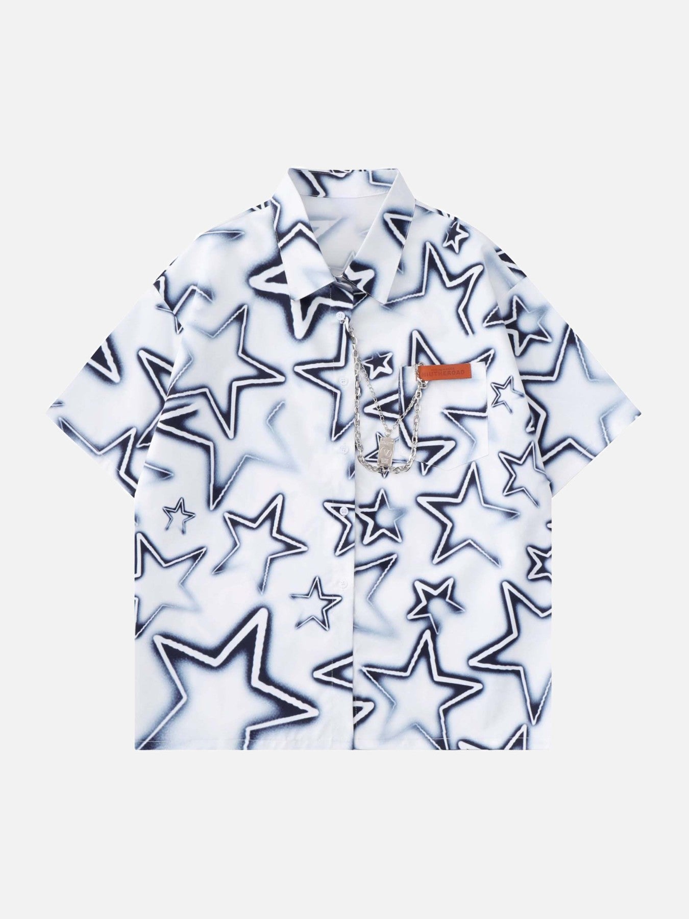 Thesupermade Chain Decorated Star Shirt