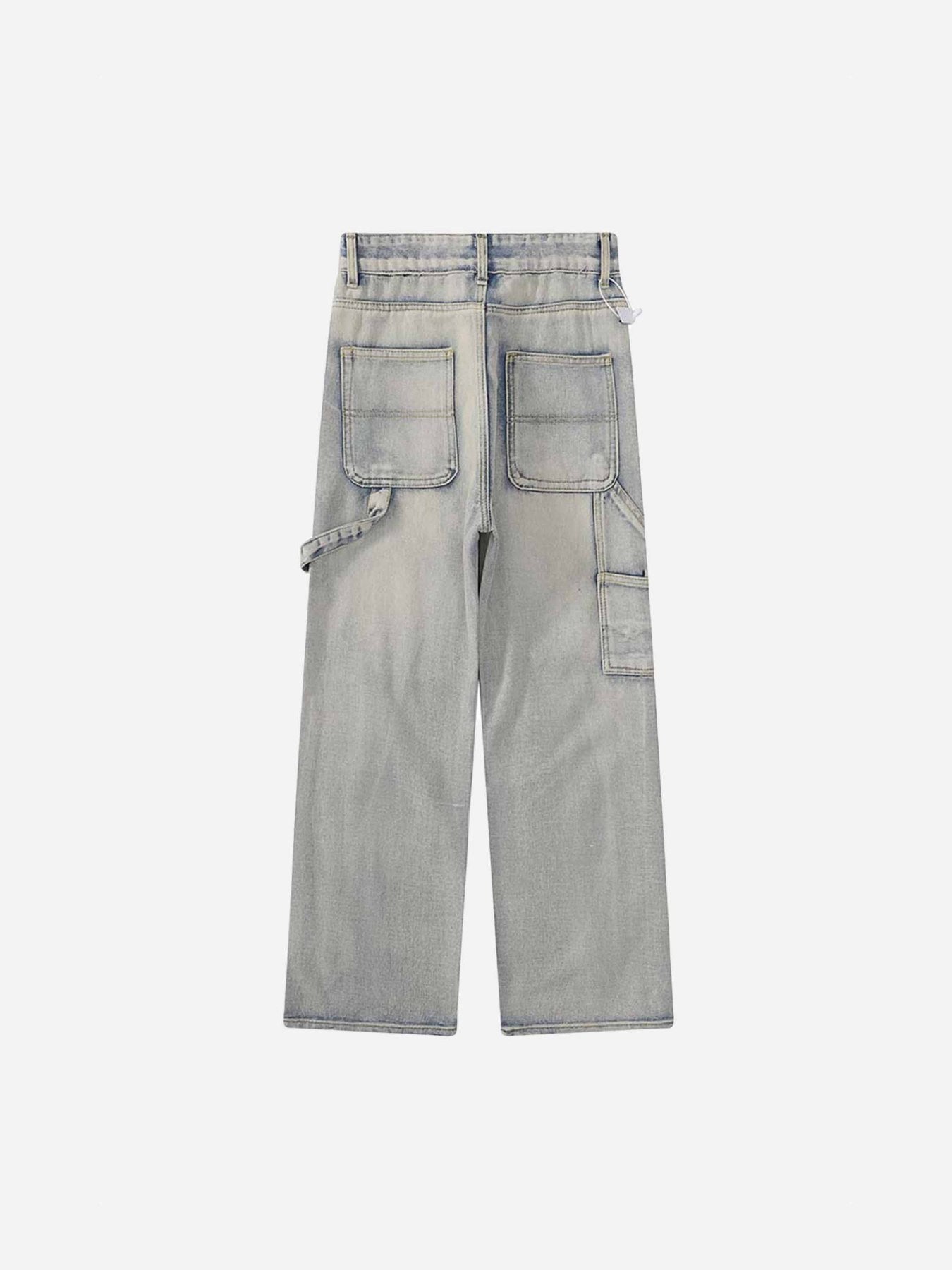 The Supermade Vintage Ink Wash Ripped Jeans