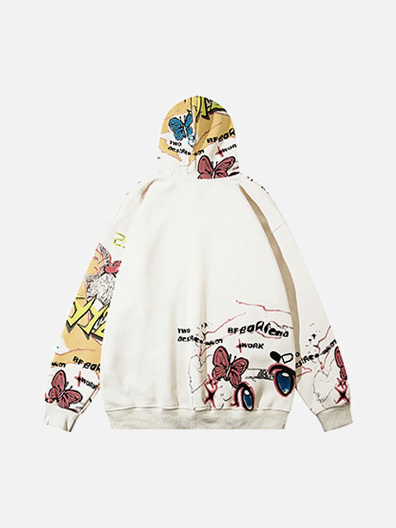 Thesupermade Two-dimensional Graffiti Hoodie