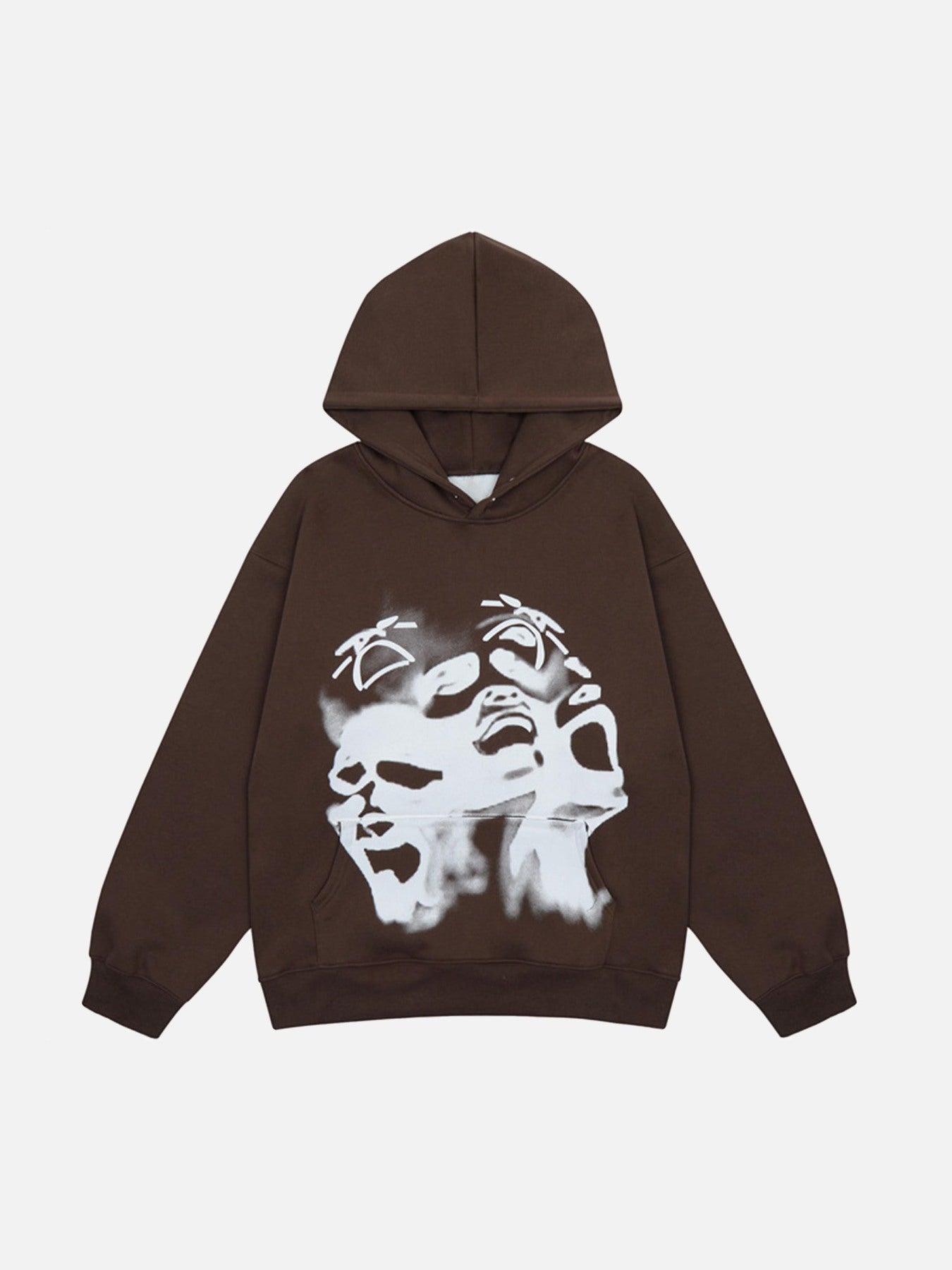 Thesupermade Star Face Printed Sweatshirt Hoodie