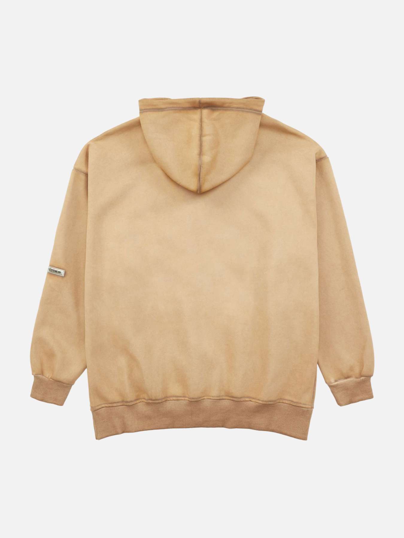 Thesupermade Stenciled Letters Washed Hoodie