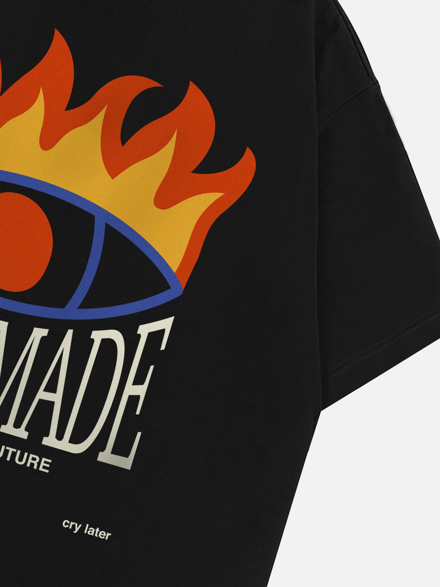 The Supermade God's Eye and Letter Print T-shirt