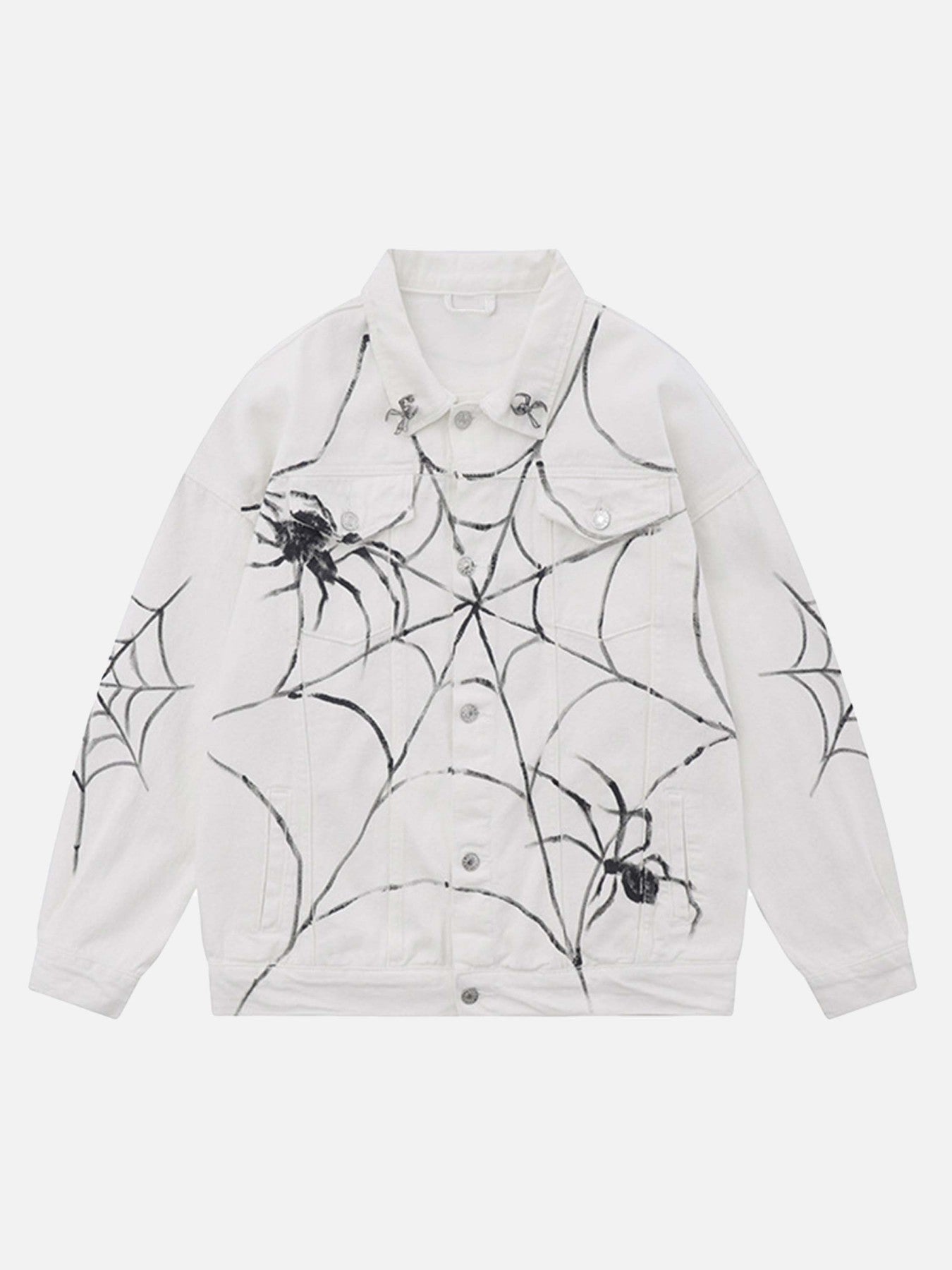 The Supermade Hand Painted Spider Denim Jacket