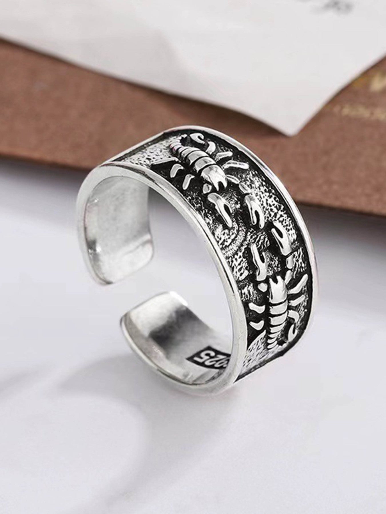 Thesupermade Personalized Scorpion Ring
