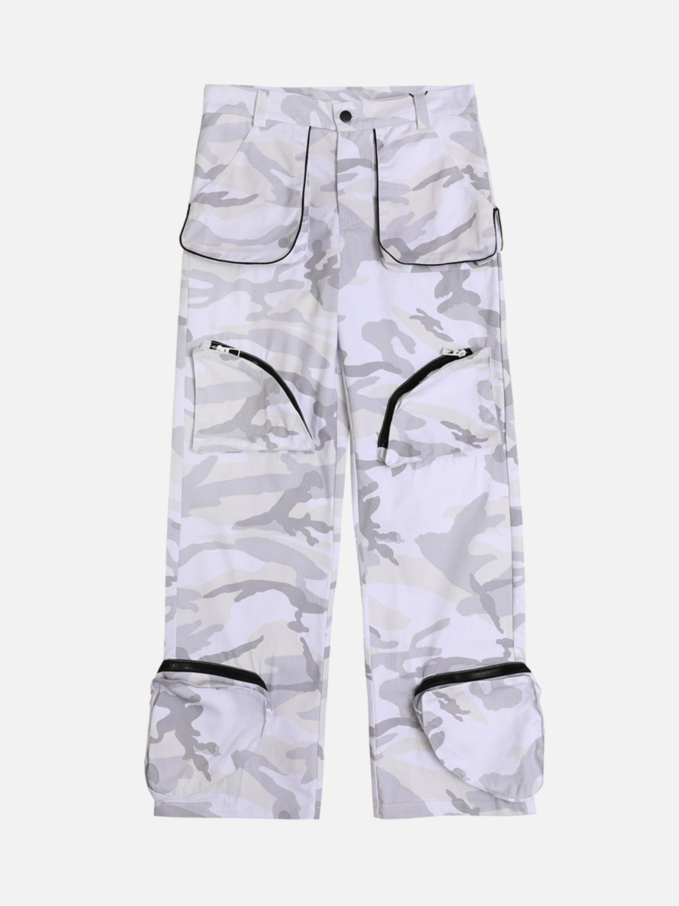 Thesupermade Camouflage Work Pants With Three-dimensional Pockets