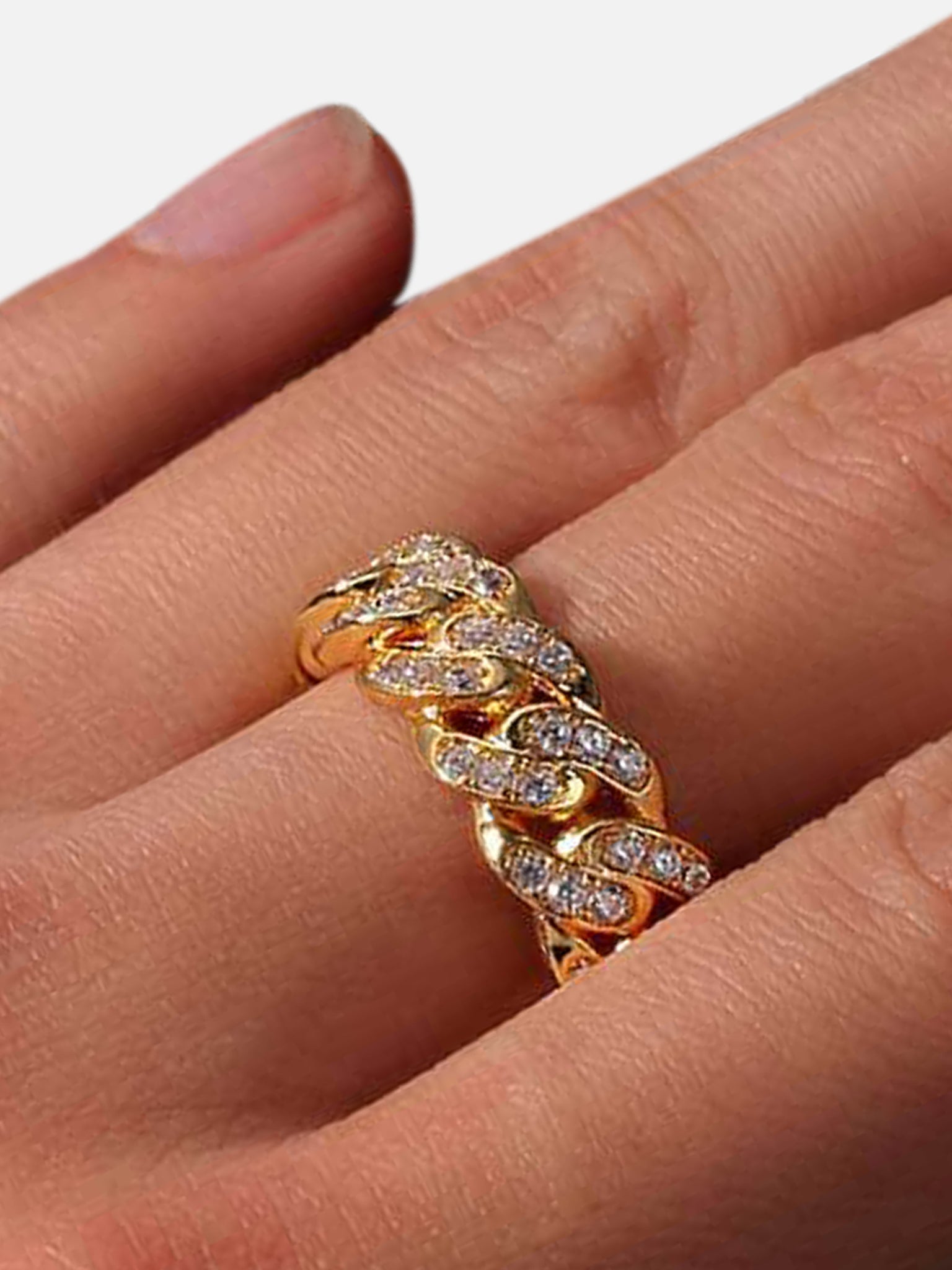 The Supermade European And American Hip Hop Zirconia Cuba Ring - 1551