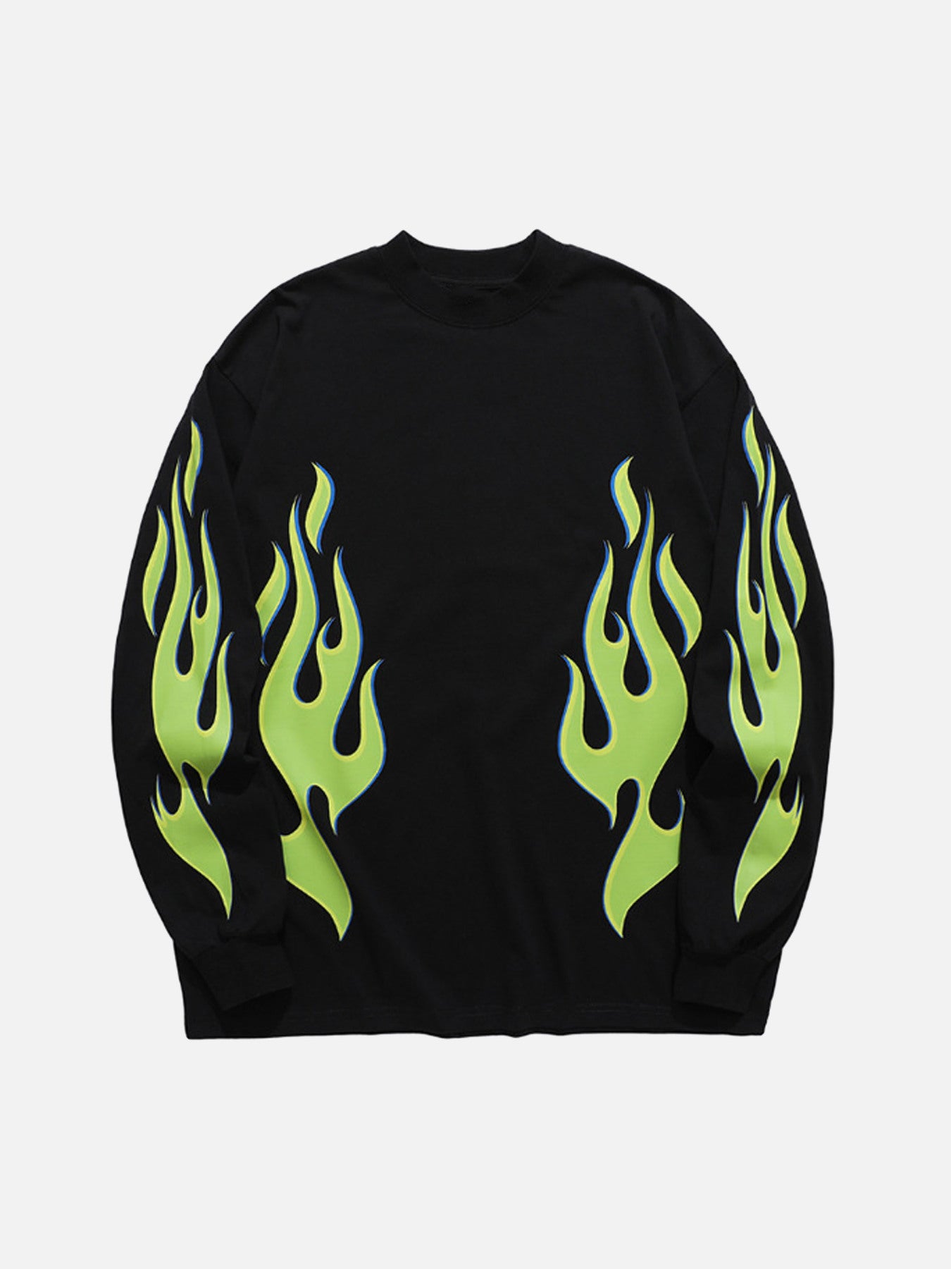 The Supermade Fluorescent Green Fireworks Crew Neck Sweater