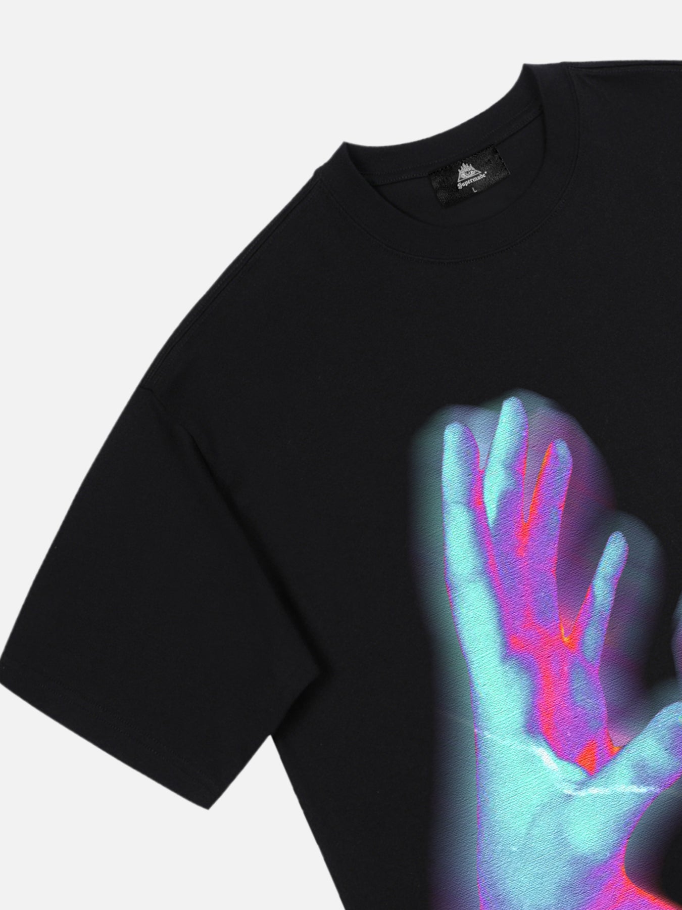 Thesupermade Vintage Palm Touch Printed T-shirt
