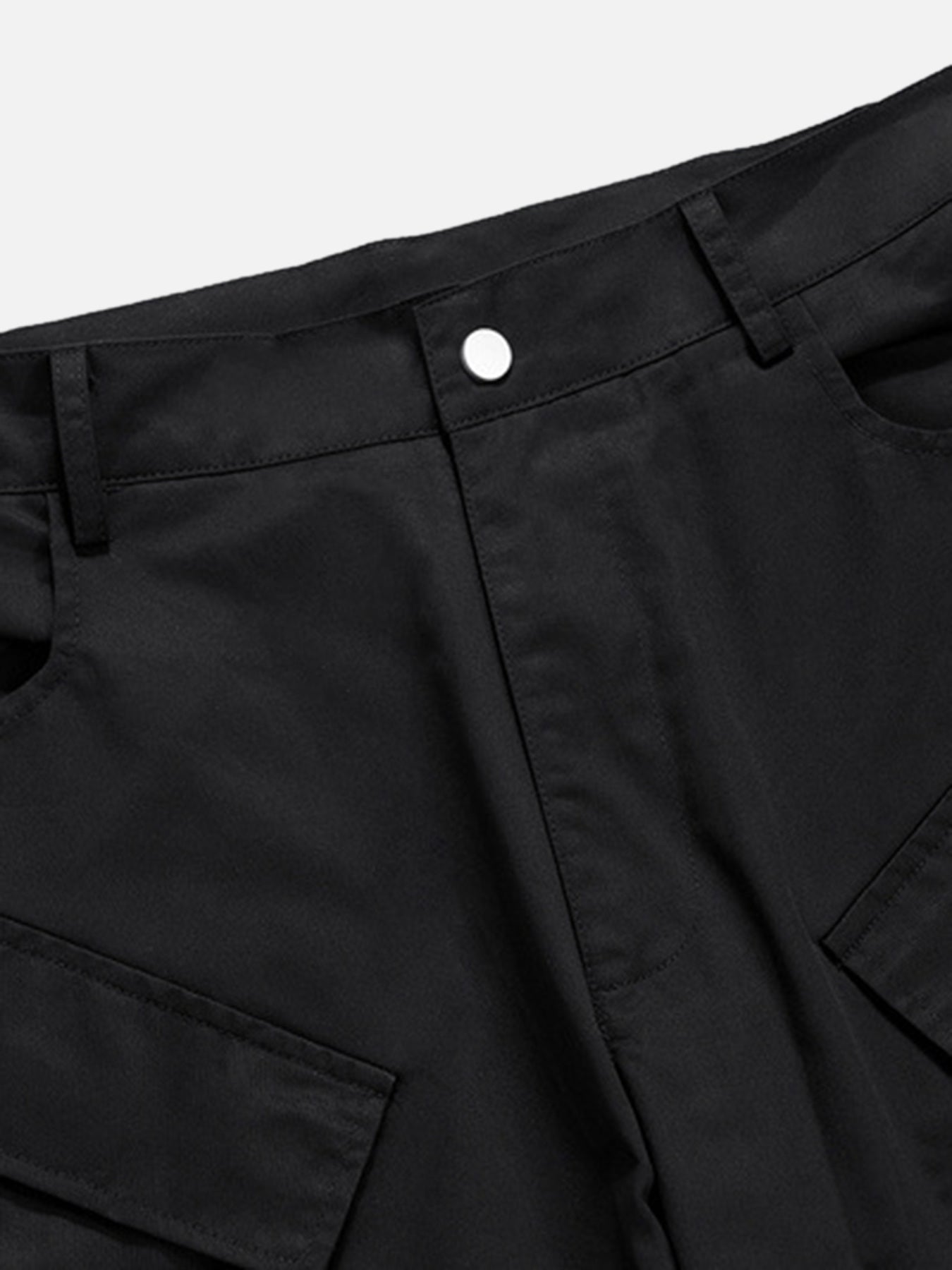The Supermade Multi-Pocket Functional Casual Workwear Wide Leg Pants - 1643