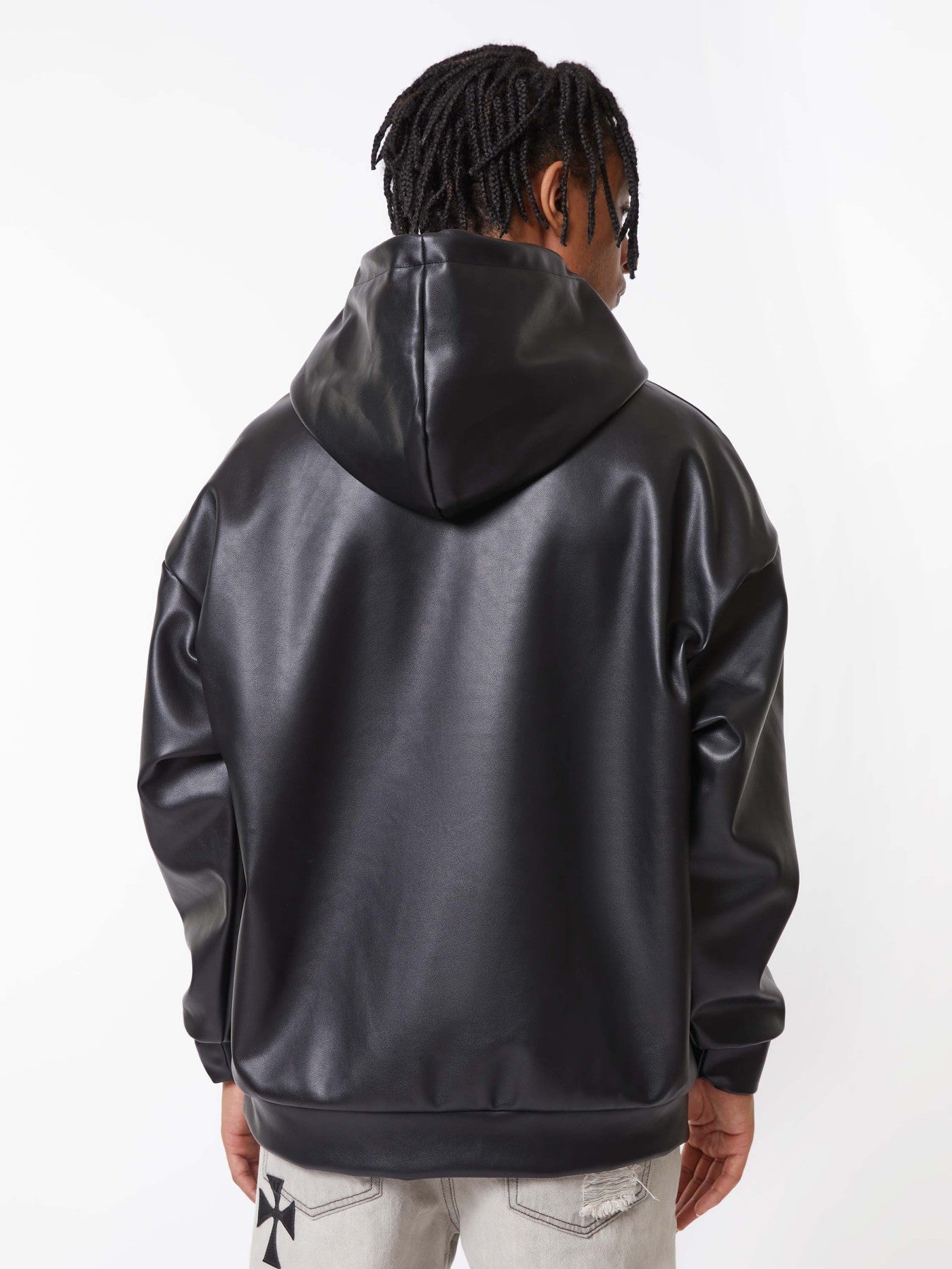 Thesupermade American Vintage Leather Sweatshirt