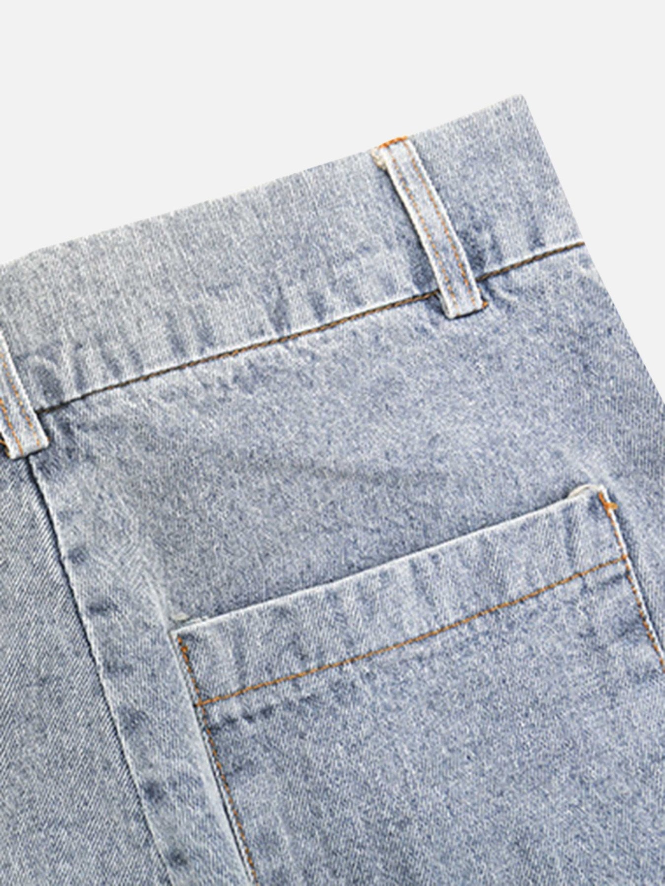 The Supermade Torn Side Straps Design Sense Jeans