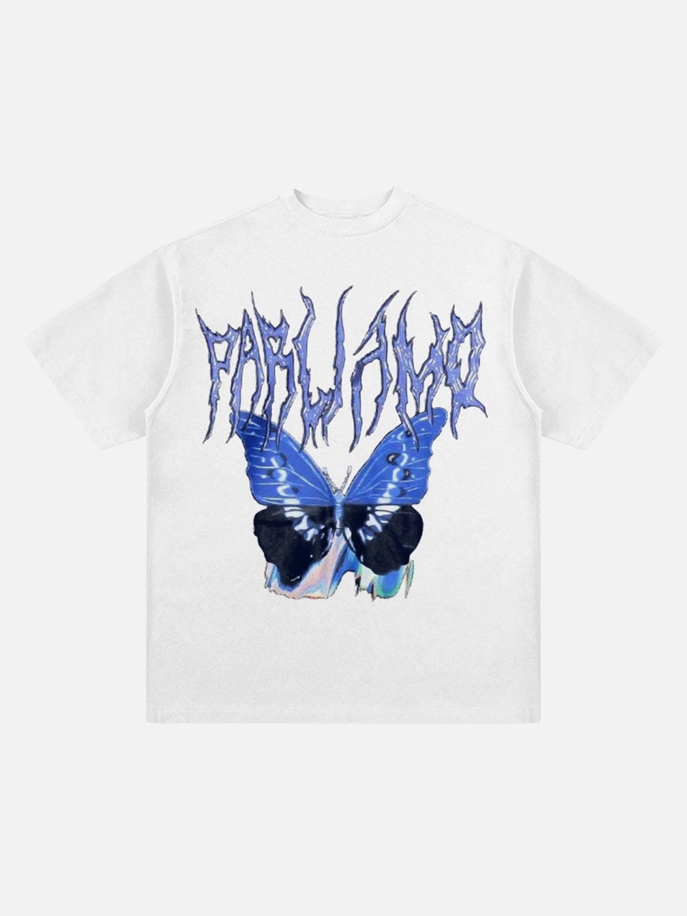 The Supermade Vintage Butterfly Print Loose T-shirt