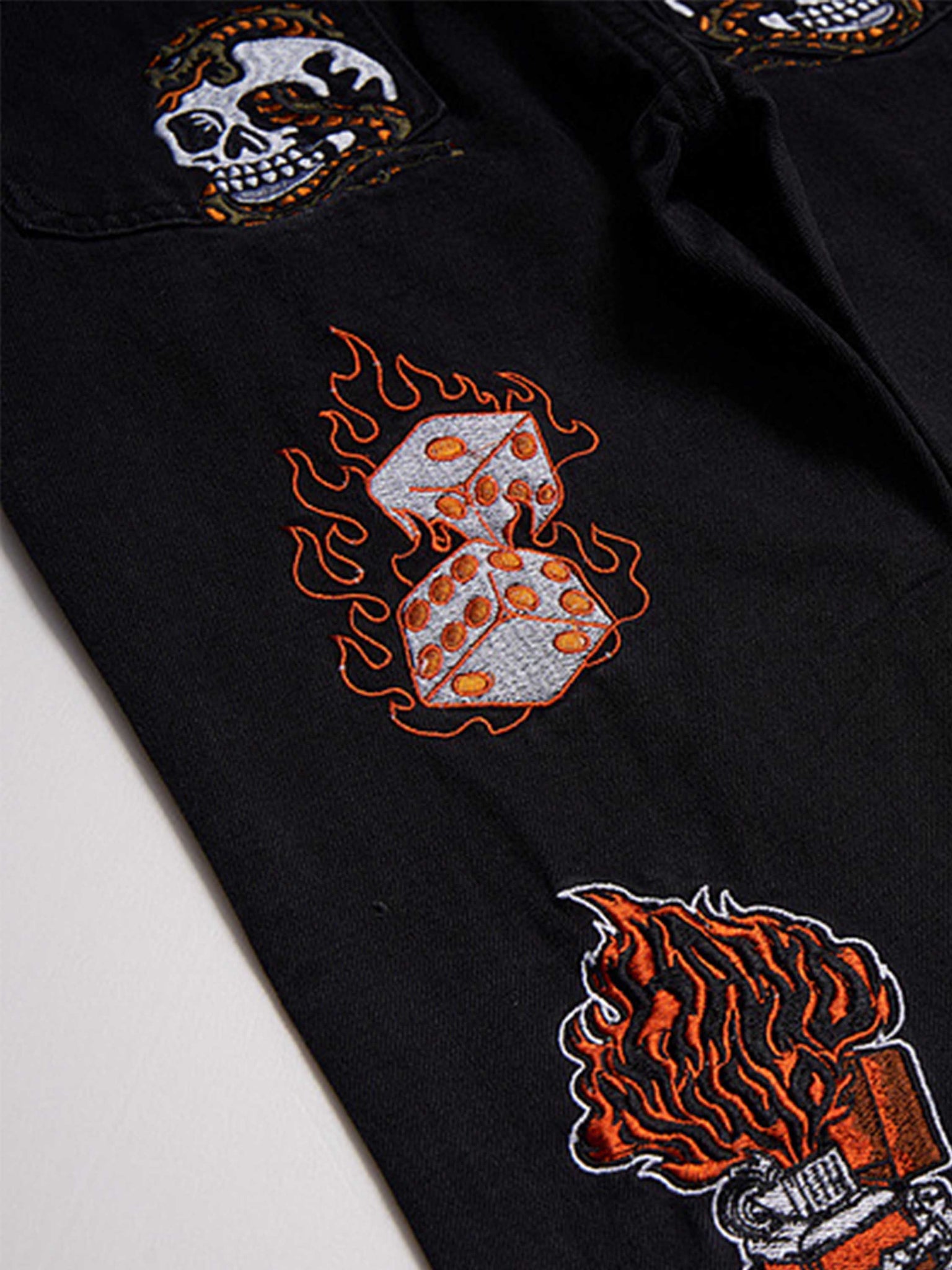 The Supermade High Street Embroidery Retro Jeans - 1574