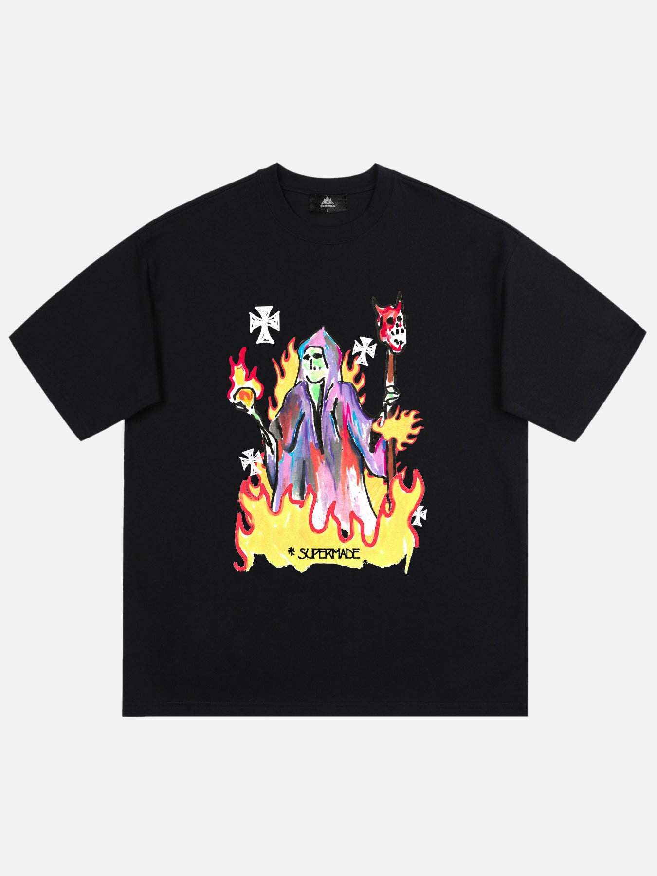 The Supermade Hand-painted Grim Reaper T-shirt