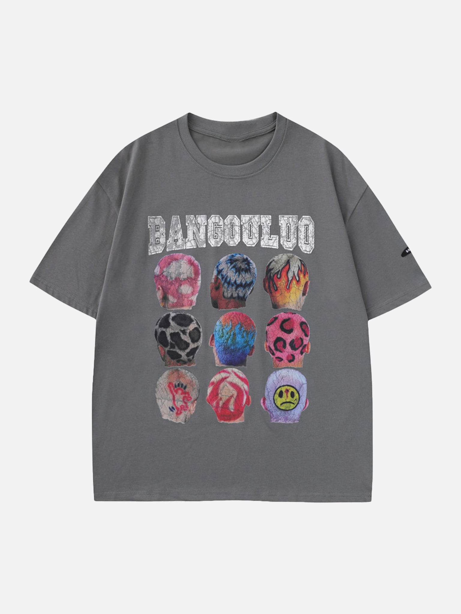 The Supermade Personalized Graffiti Pattern Printed Short-sleeved T-shirt - 1474