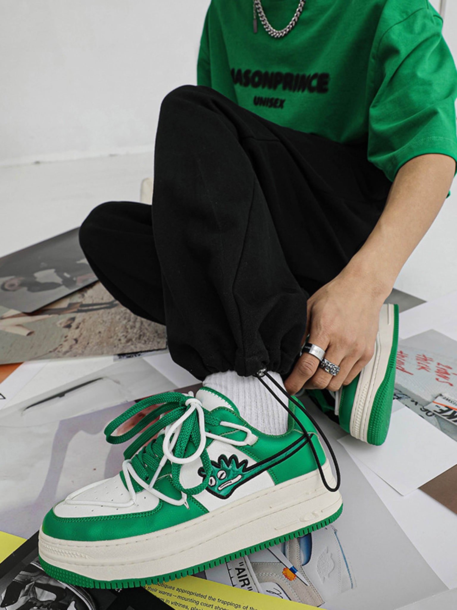 Thesupermade American Retro Hip-hop Monster Casual Shoes Board Shoes