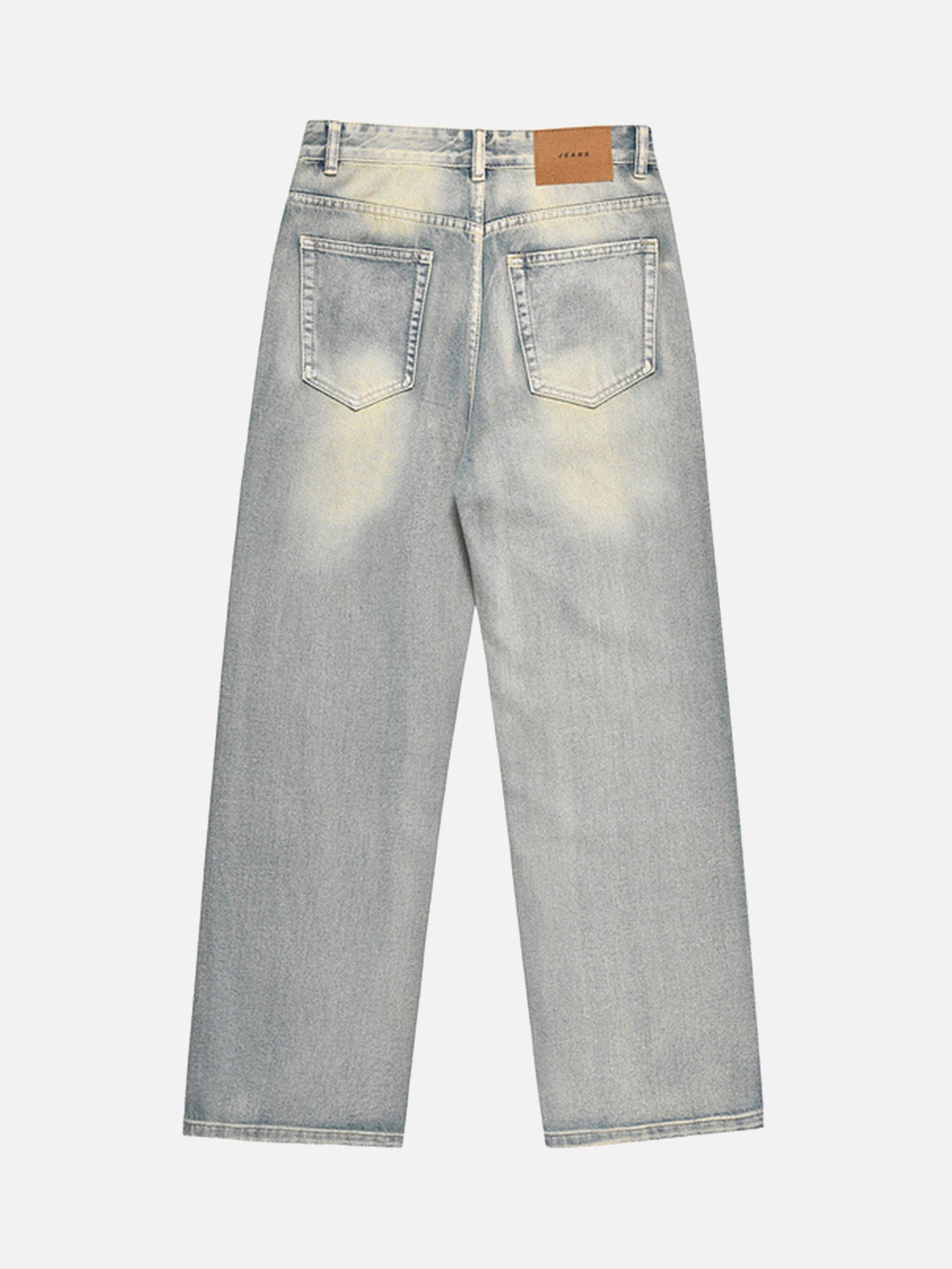 Thesupermade Washed And Worn Loose Jeans