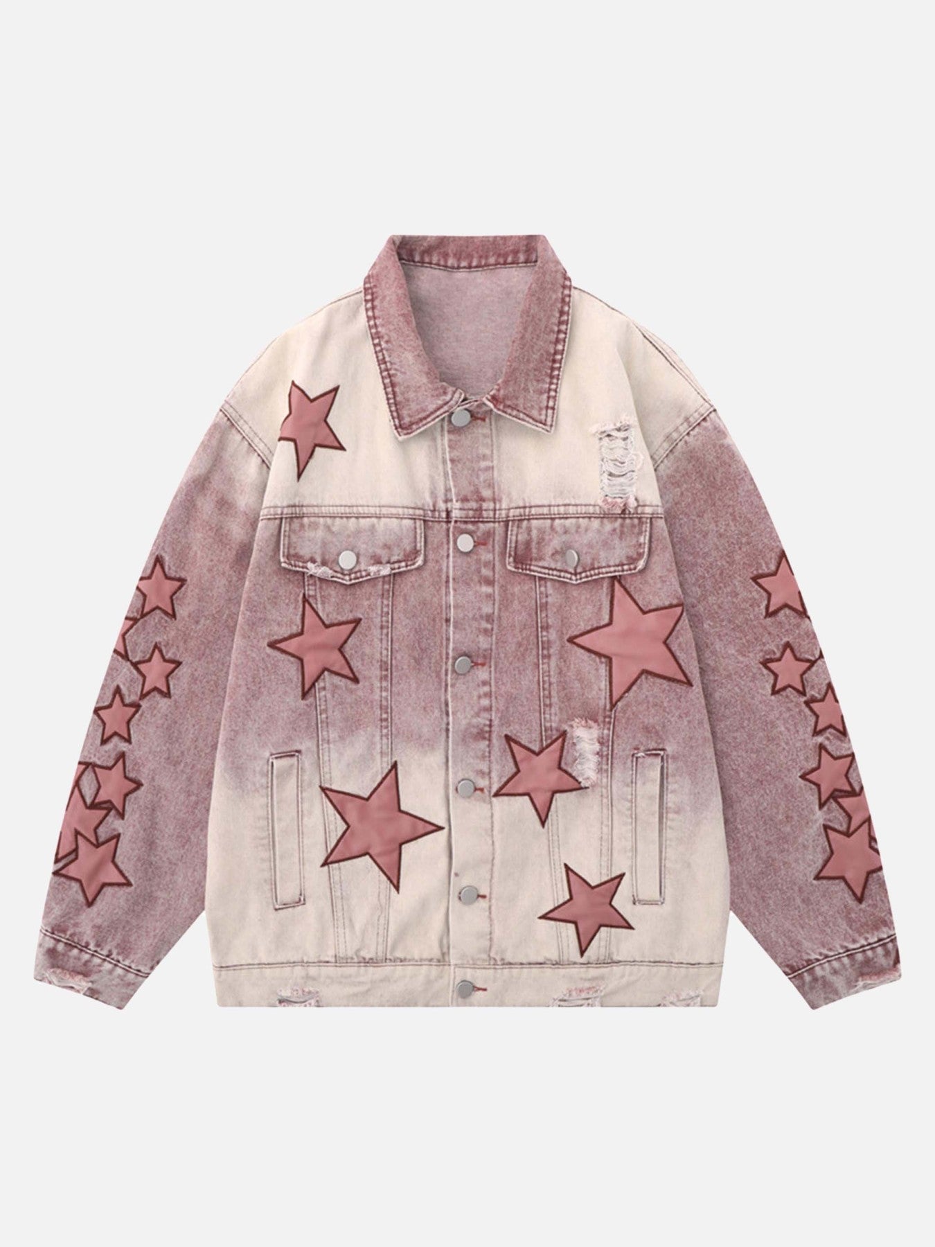 The Supermade Pentagram Embroidered Denim Jacket