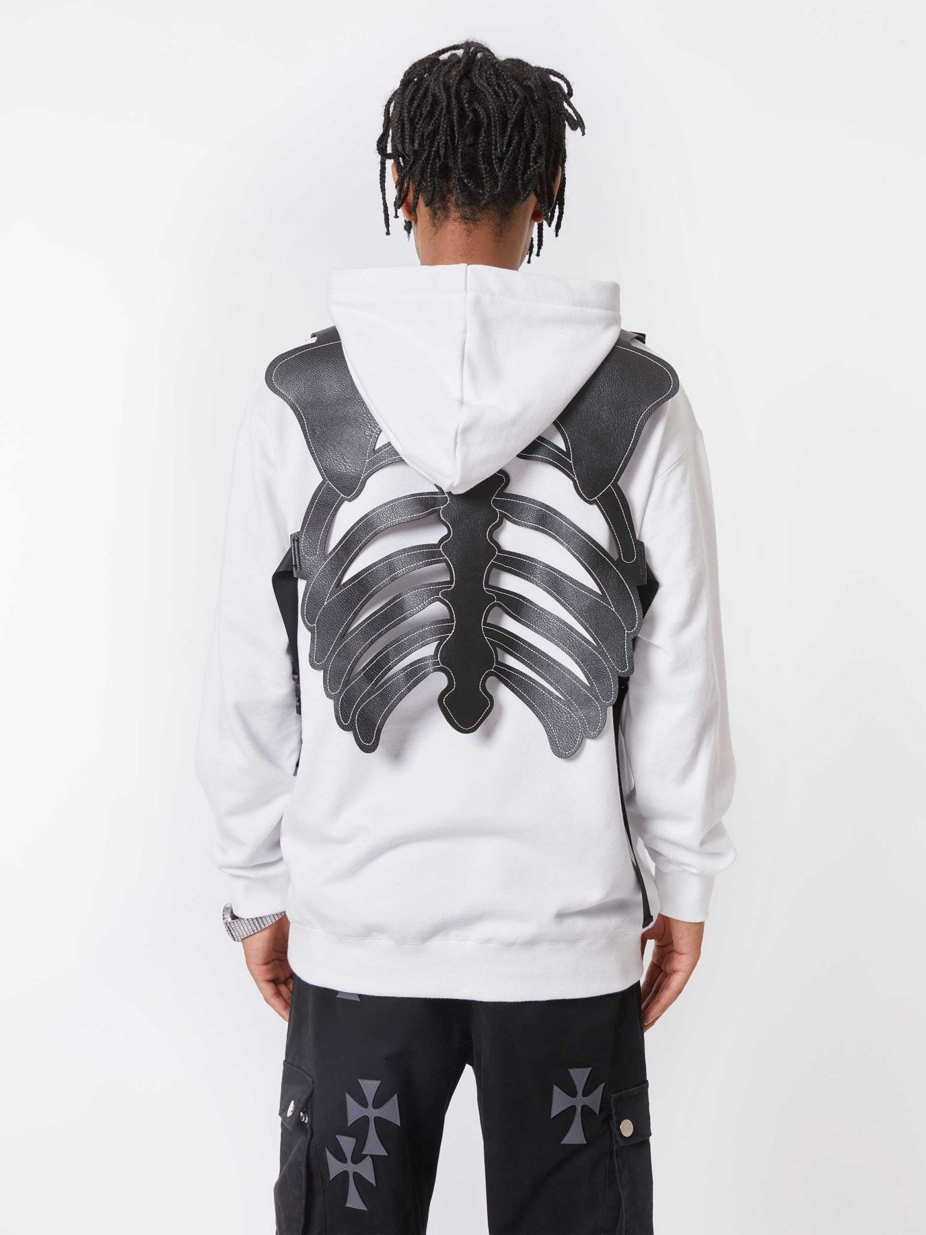 Thesupermade Creative Design Bone Skin Vest