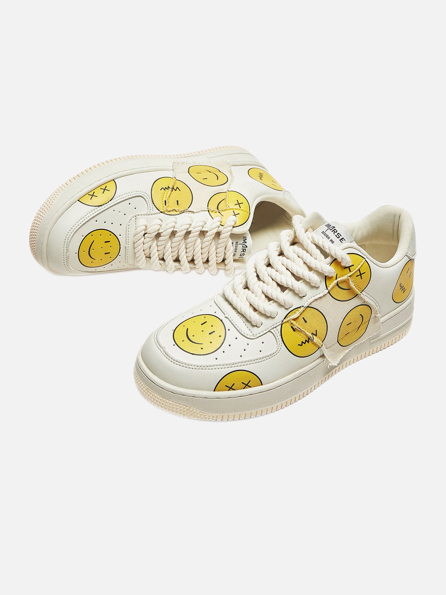 The Supermade American Fun Smiley Face Expression Board Shoes