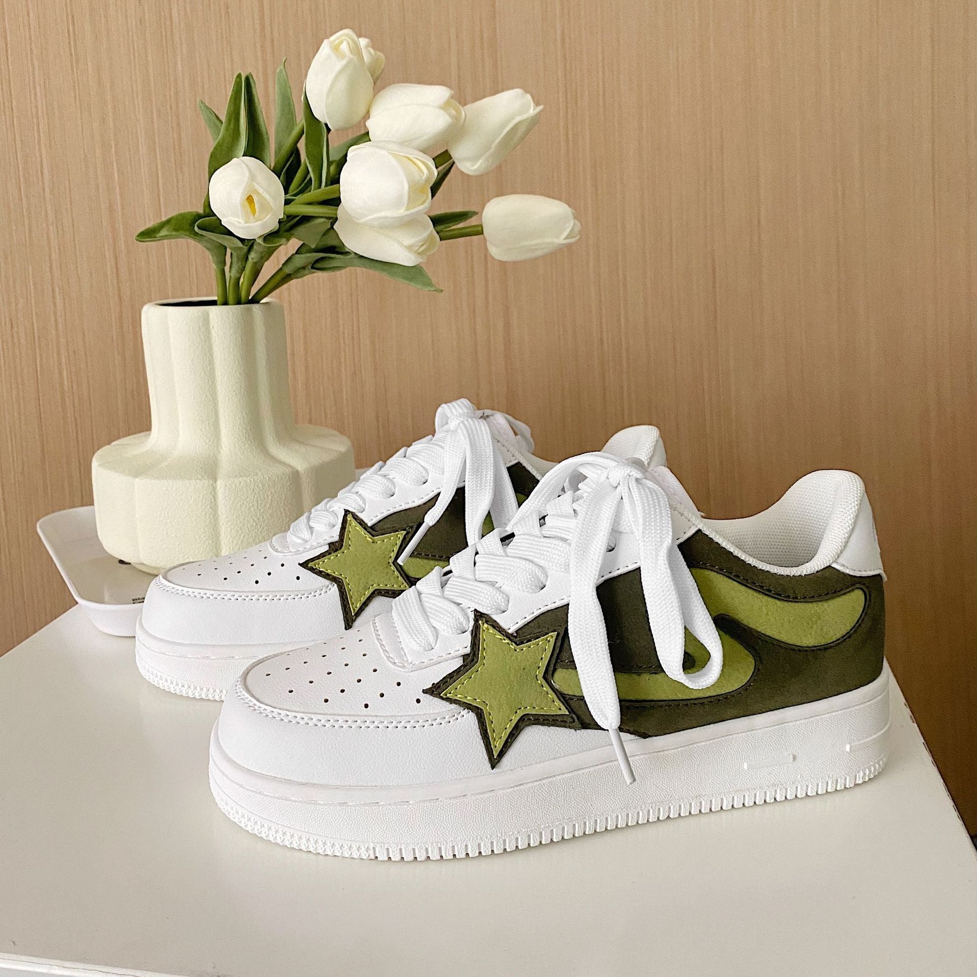 The Supermade American Star Element Thick Bottom Couple Sneakers