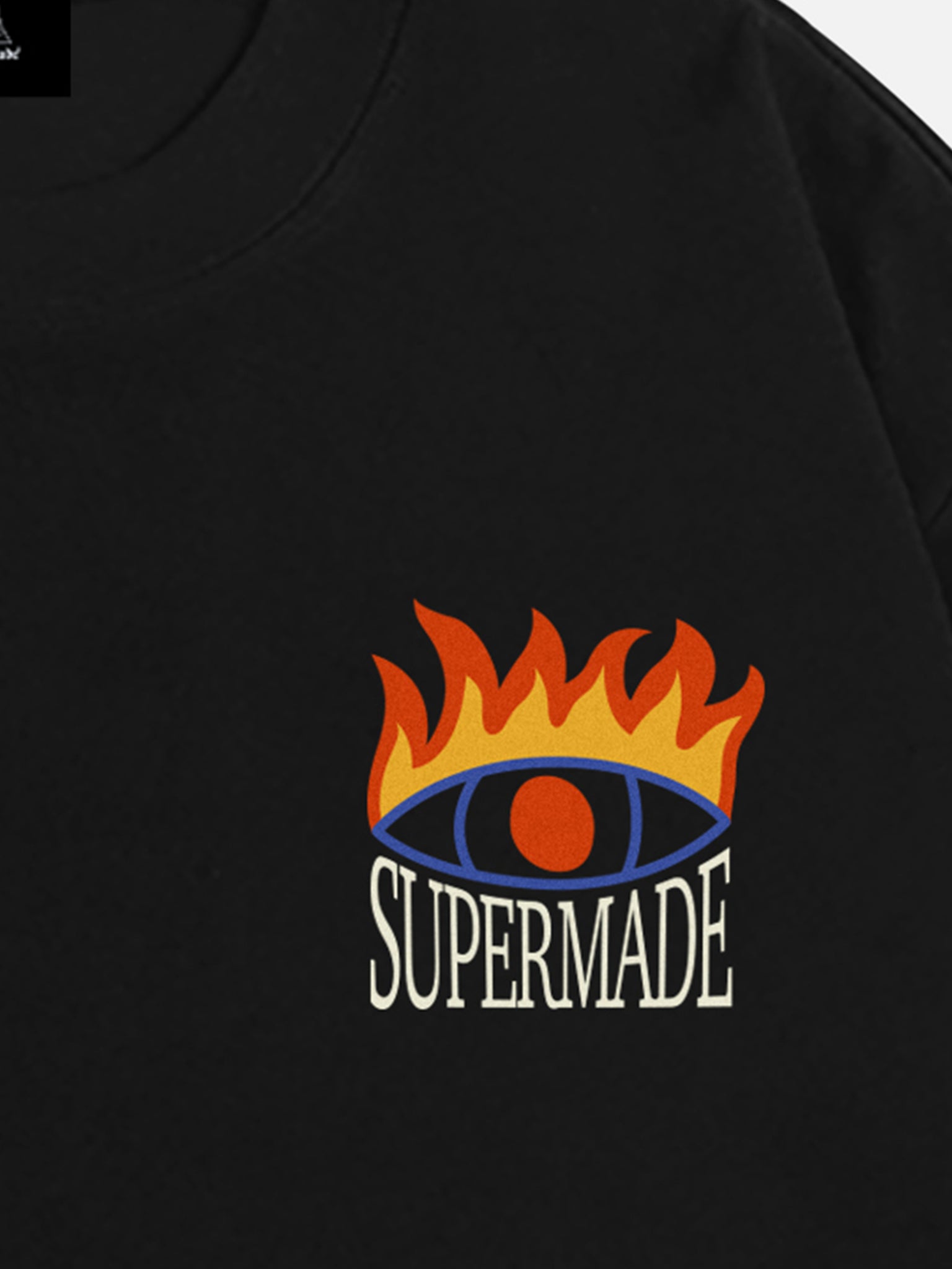 Thesupermade God's Eye and Letter Print T-shirt - 1770