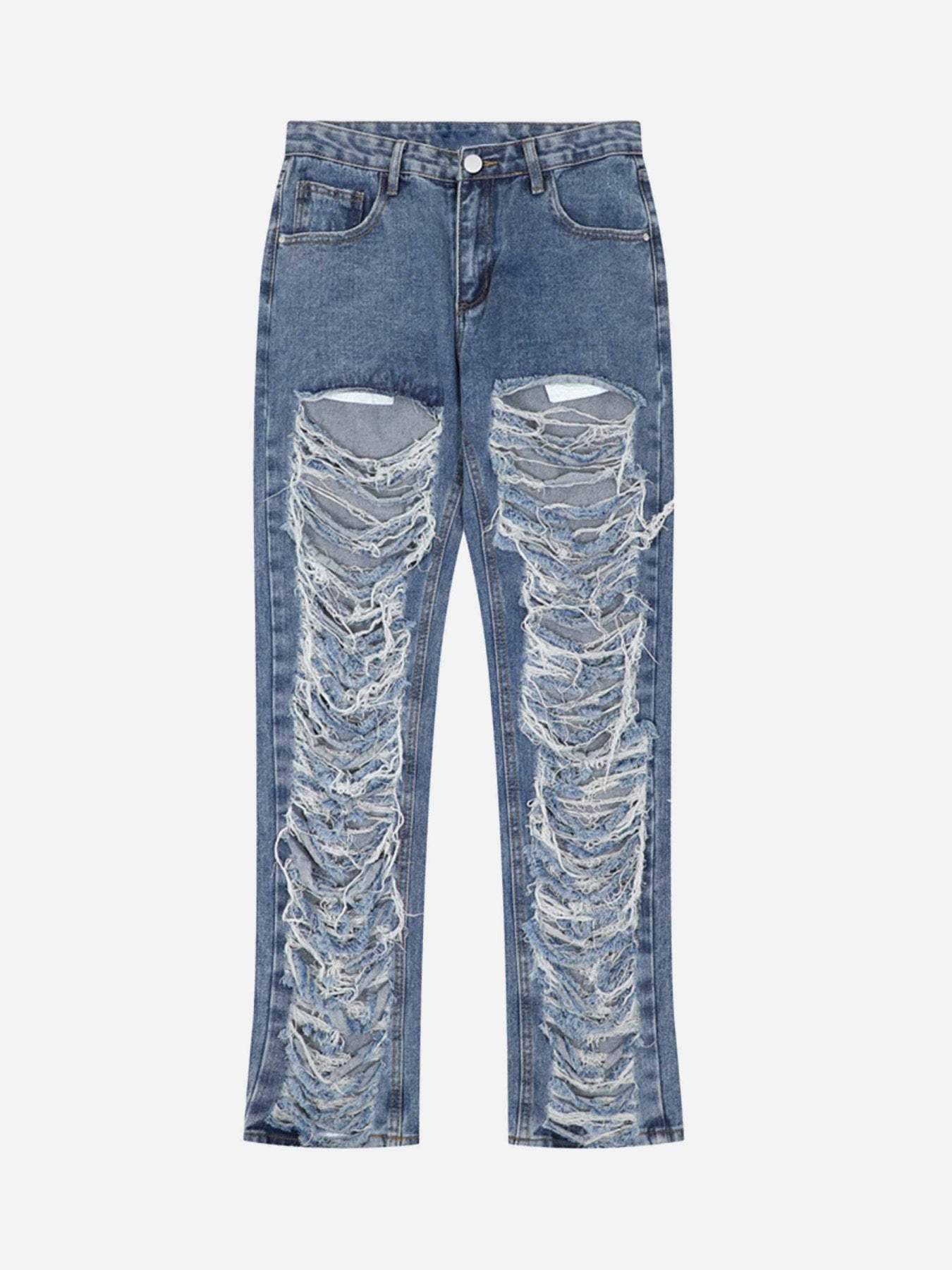 The Supermade Destroyed Cut-off Design Jeans