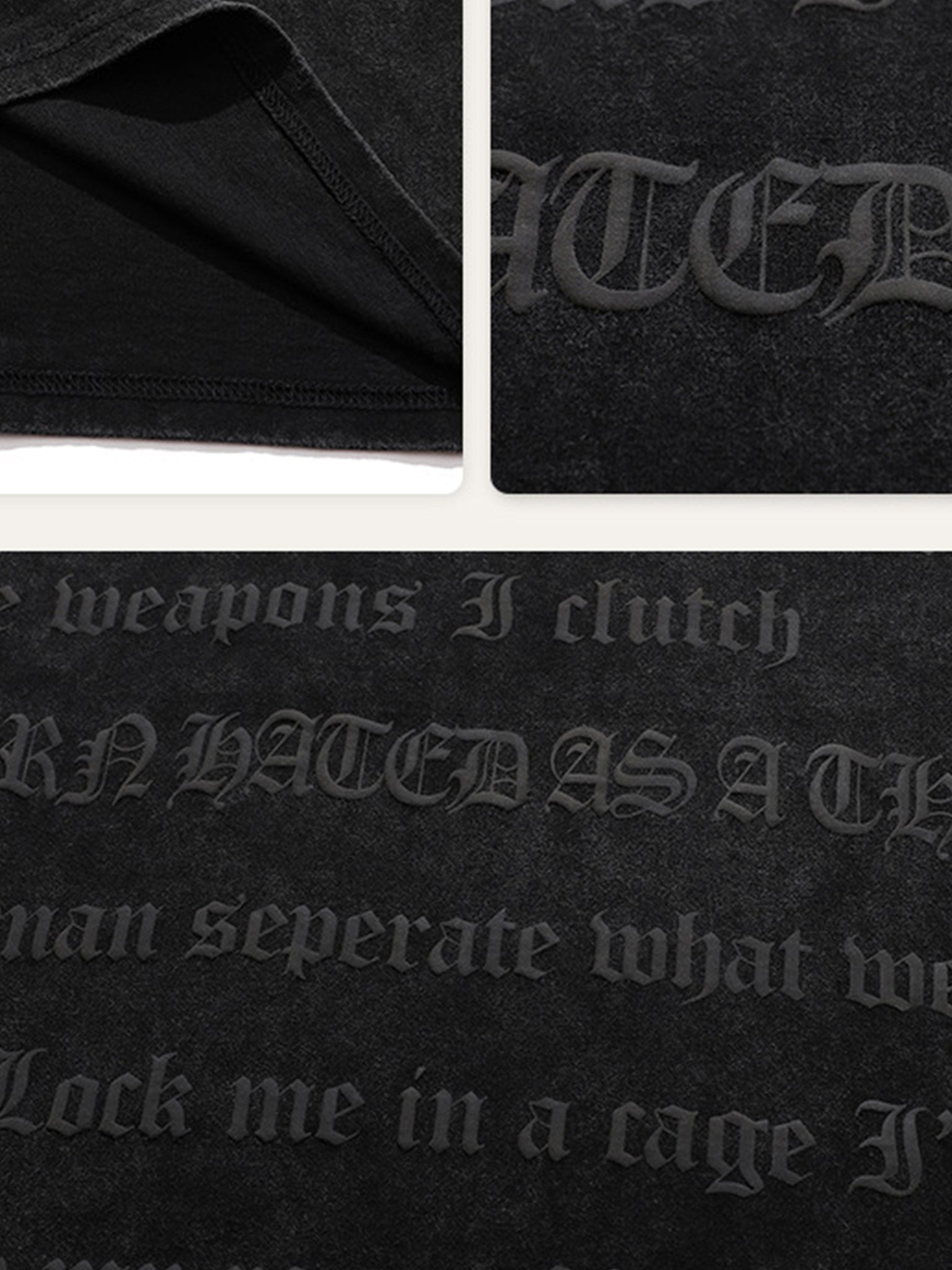 The Supermade Washed Letter Print T-shirt