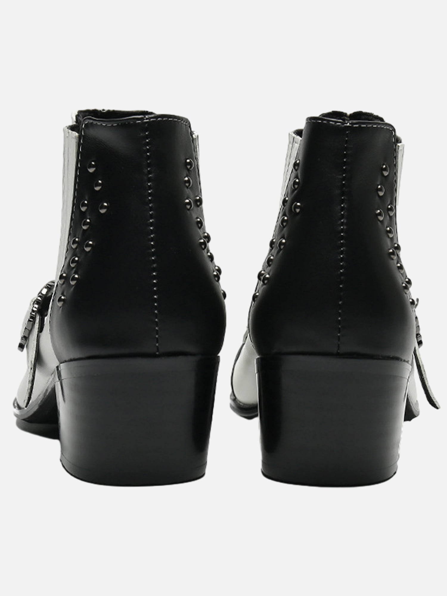 European And American Trendy Rhinestone Contrasting Thick-soled Short Boots