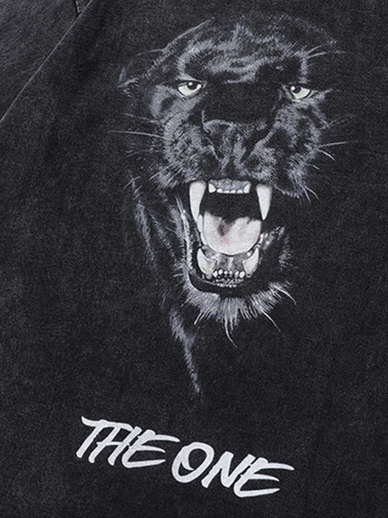 The Supermade Black Panther Print T-shirt