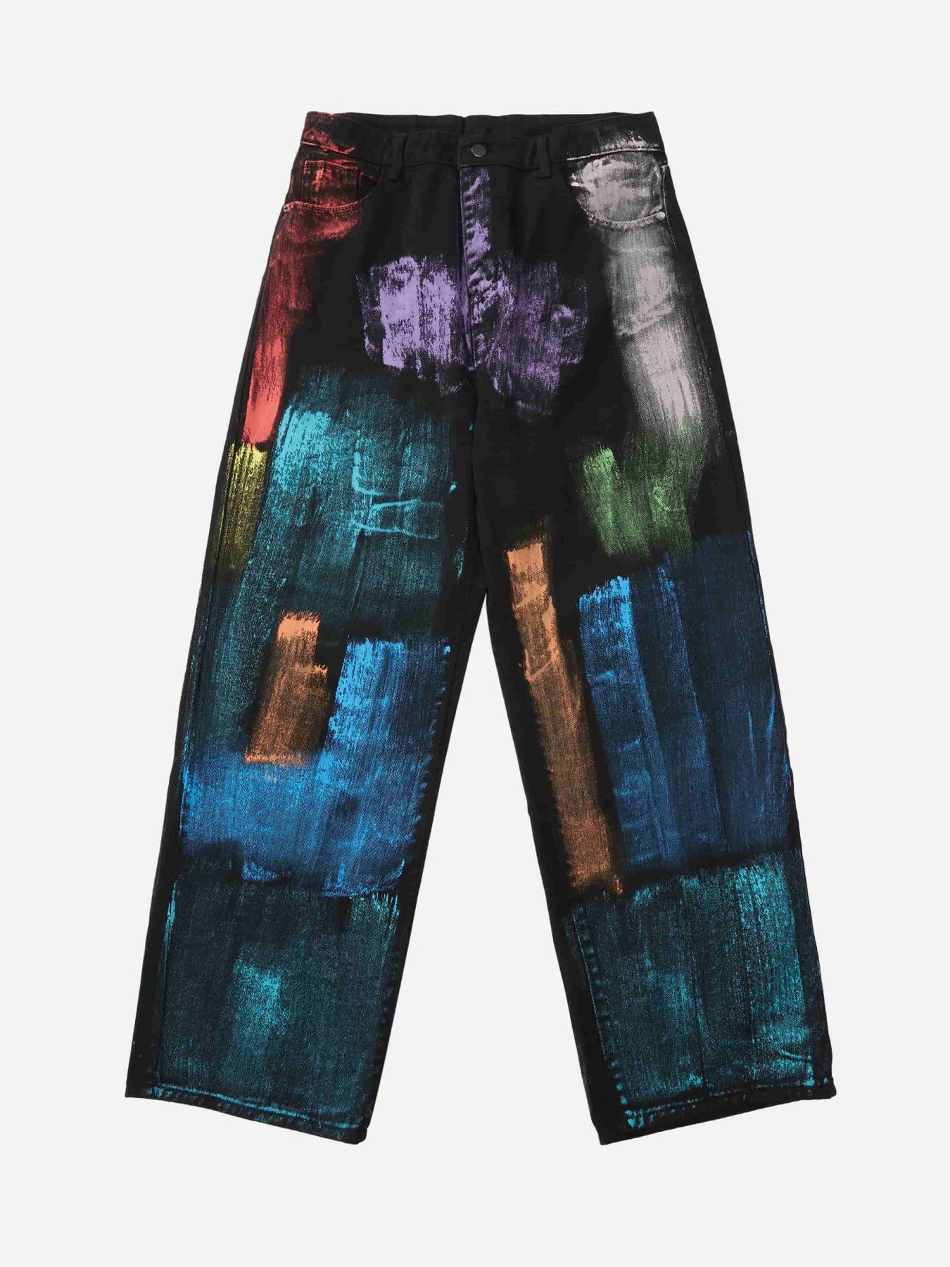Thesupermade Watercolor Print Jeans - 1582