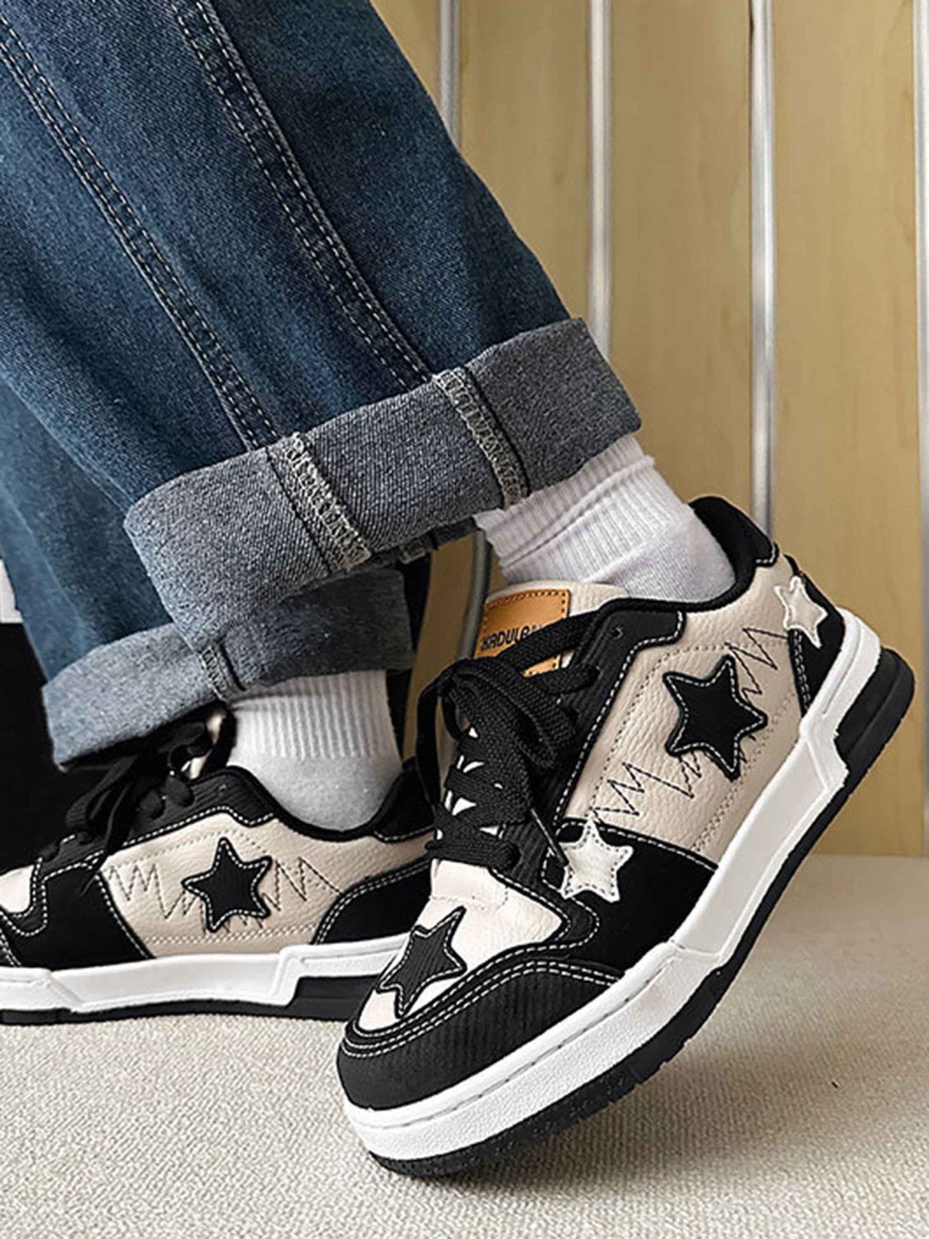 The Supermade Star Peplum Slip-On Shoes