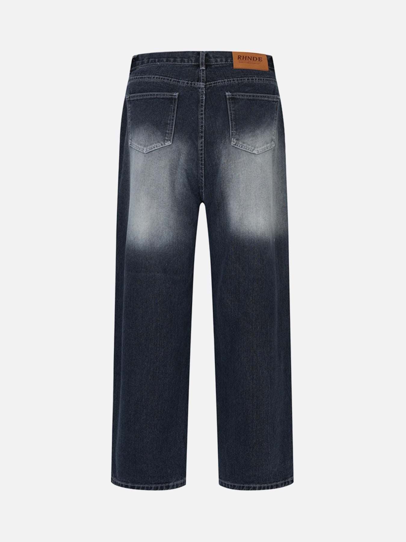 Thesupermade Washed And Creased Wide-leg Jeans