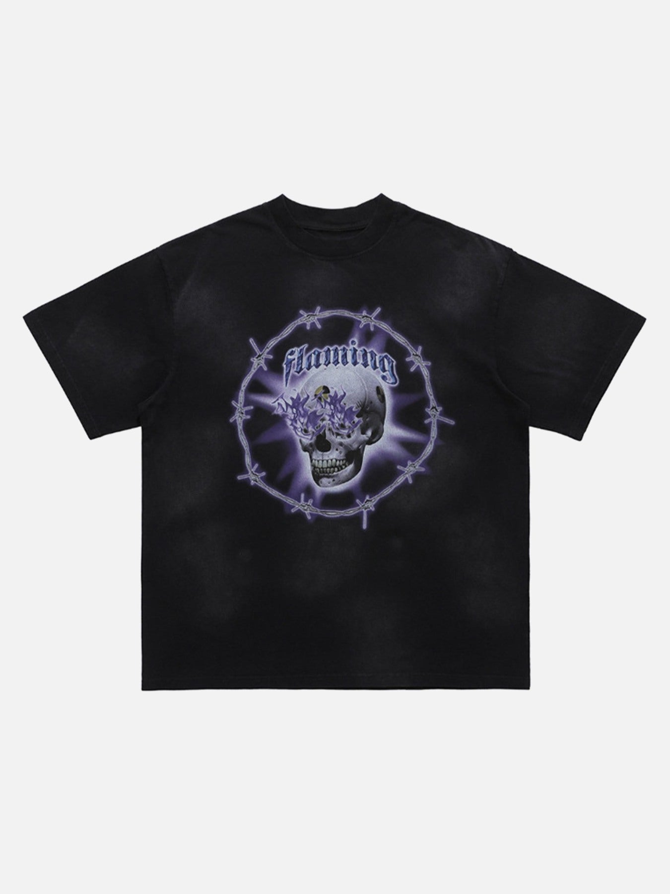 The Supermade Thorn Skull Print T-shirt