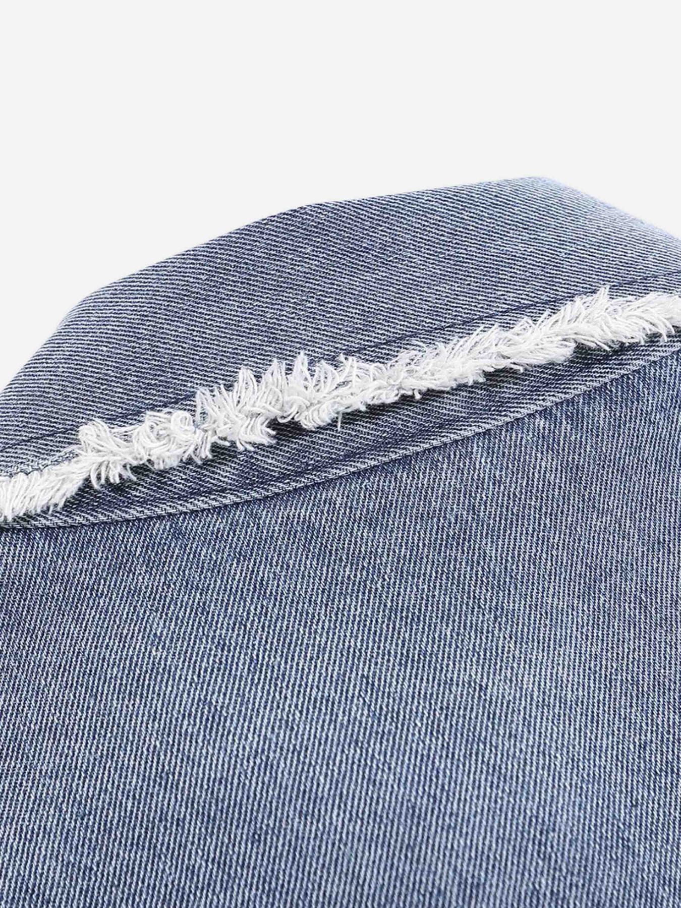 The Supermade Star-embroidered Denim Shirt