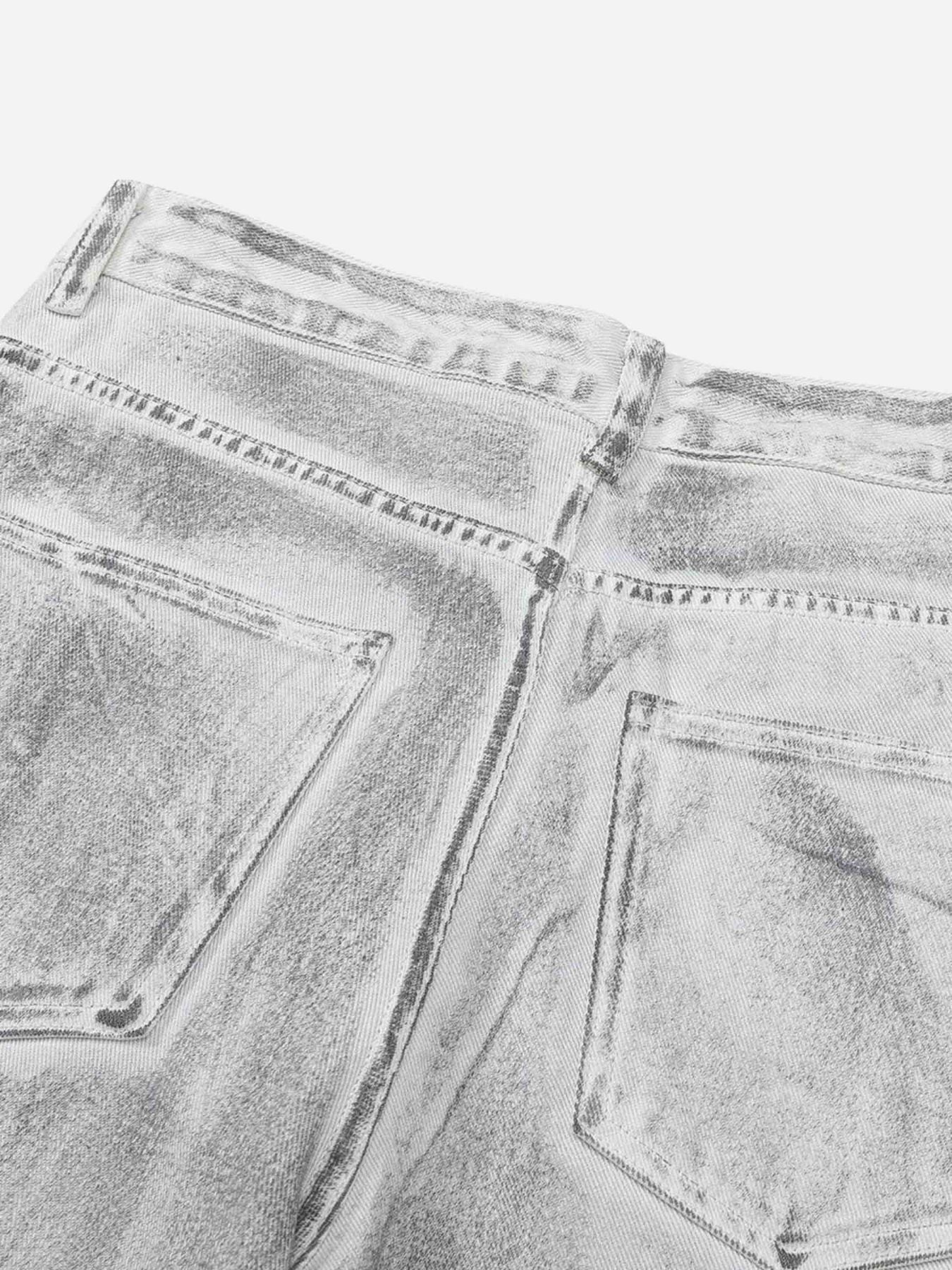 Thesupermade Hip Hop Aged Straight Leg Jeans
