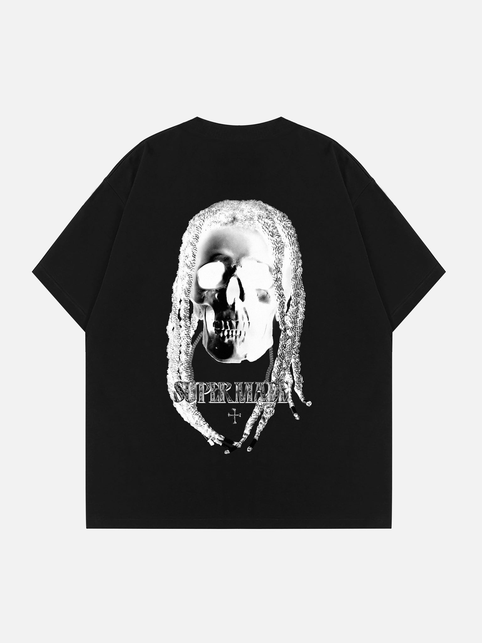 The Supermade Skull Print T-shirt